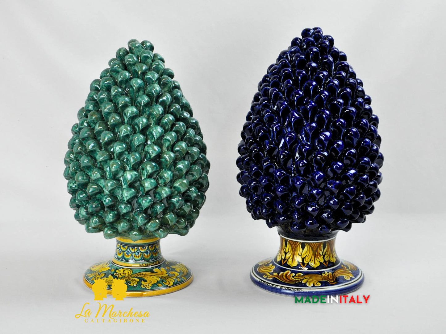 Pigna Artigianale in Ceramica di Caltagirone 40/42cm - Vari Modelli