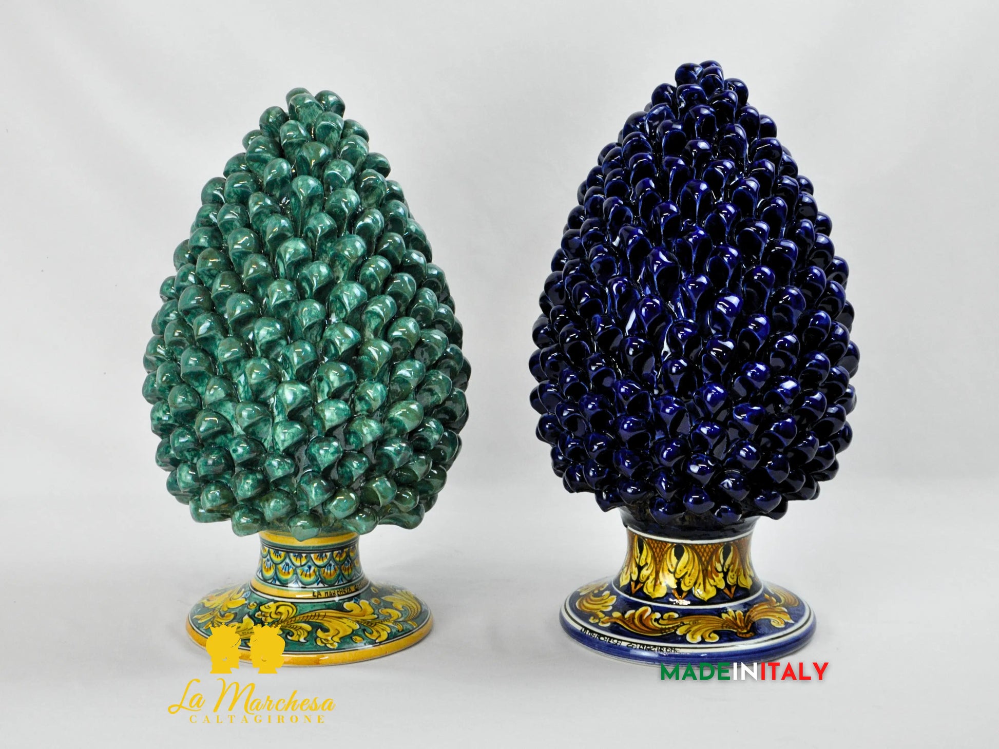 Pigna Artigianale in Ceramica di Caltagirone 40/42cm - Vari Modelli