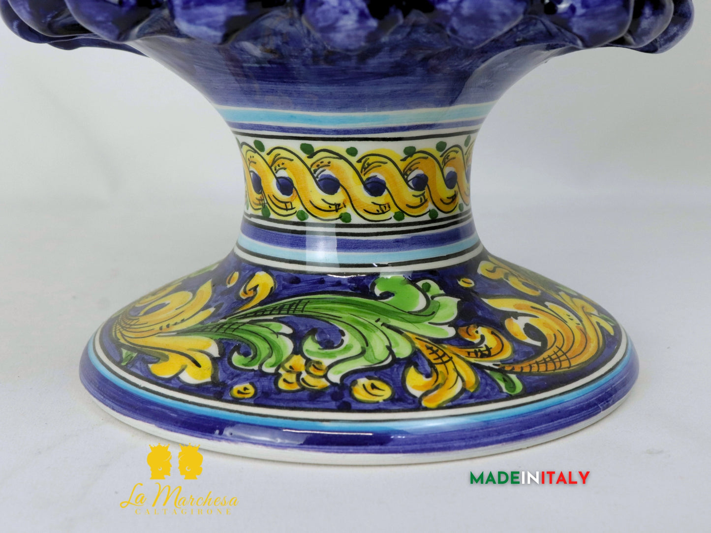 Pigna in Ceramica di Caltagirone Ornato ±41cm - vari colori
