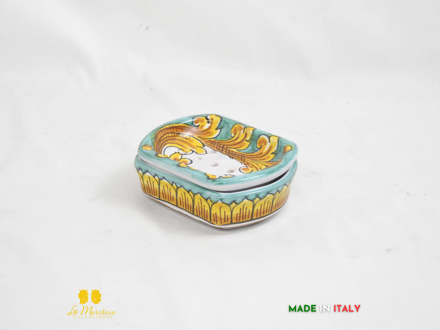 Porta saponetta in Ceramica di Caltagirone