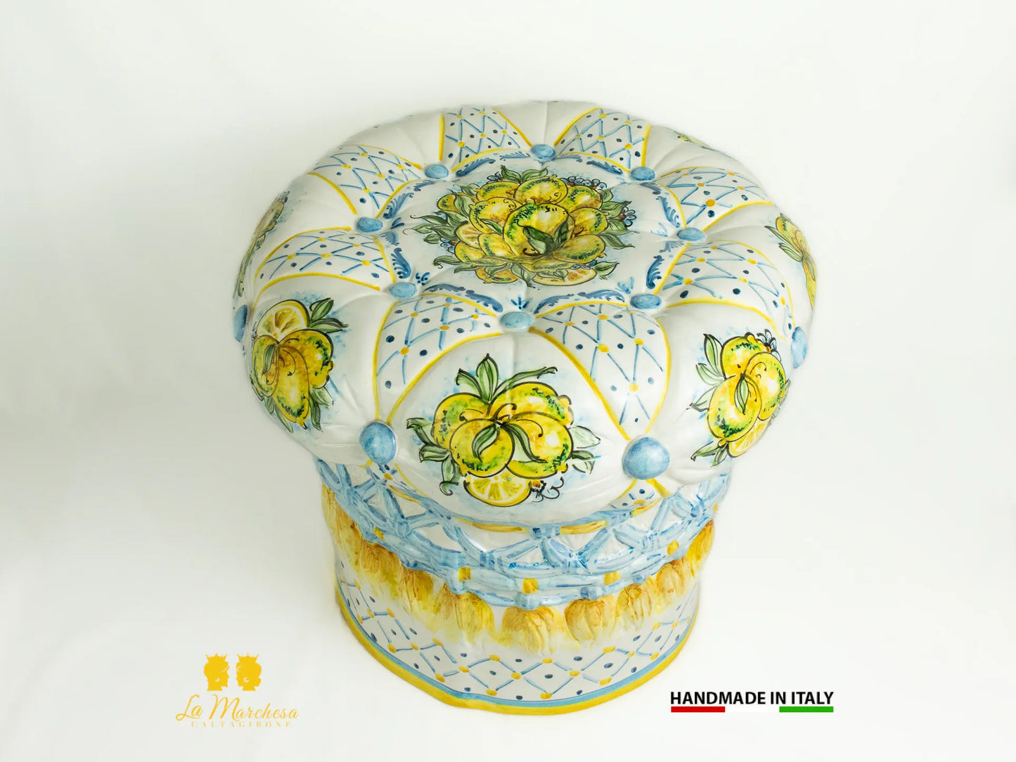 Pouf in Ceramica di Caltagirone design 45cm