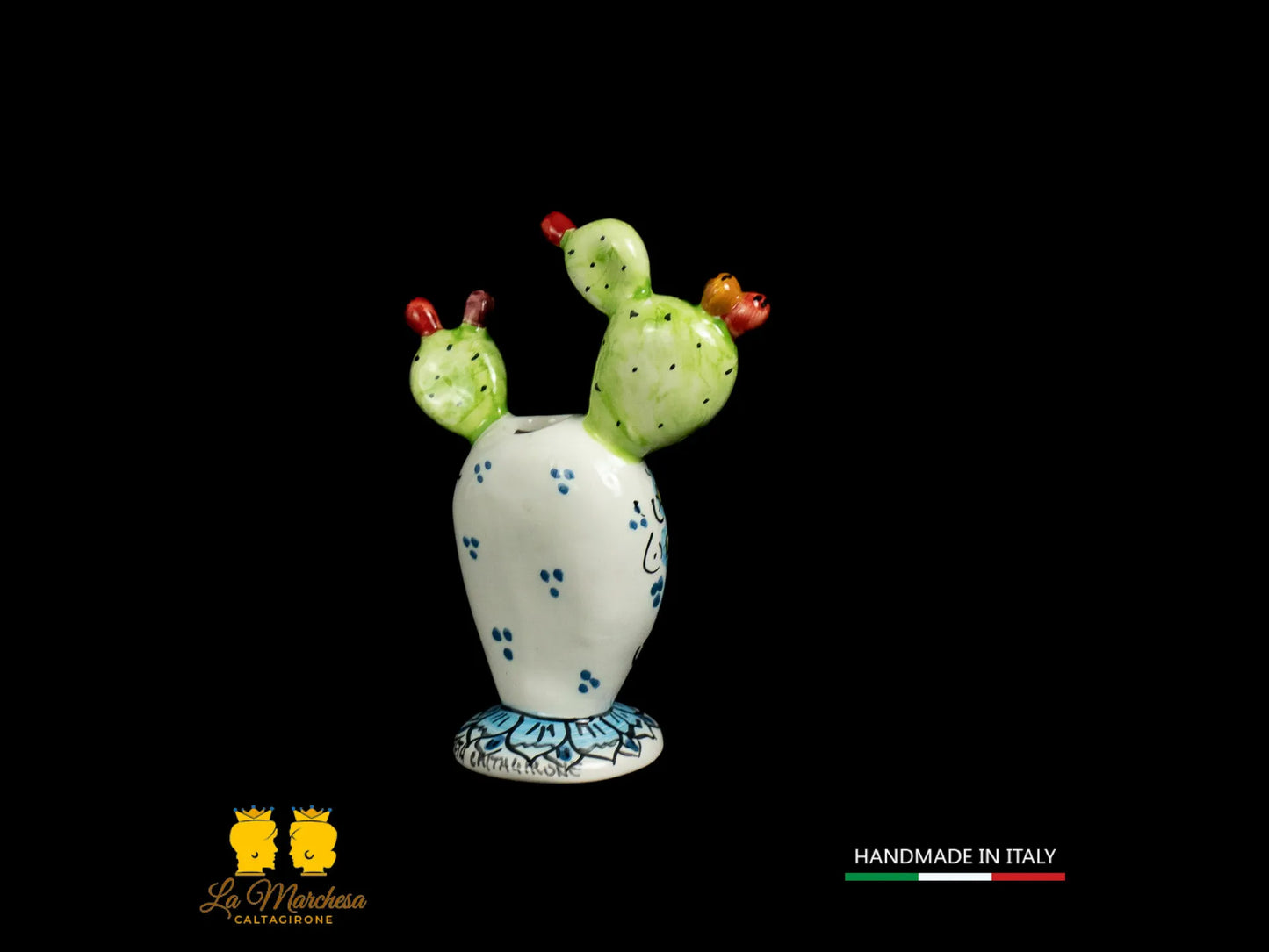 Profumatore ambiente in Ceramica di Caltagirone Fichi d'india decorati a mano