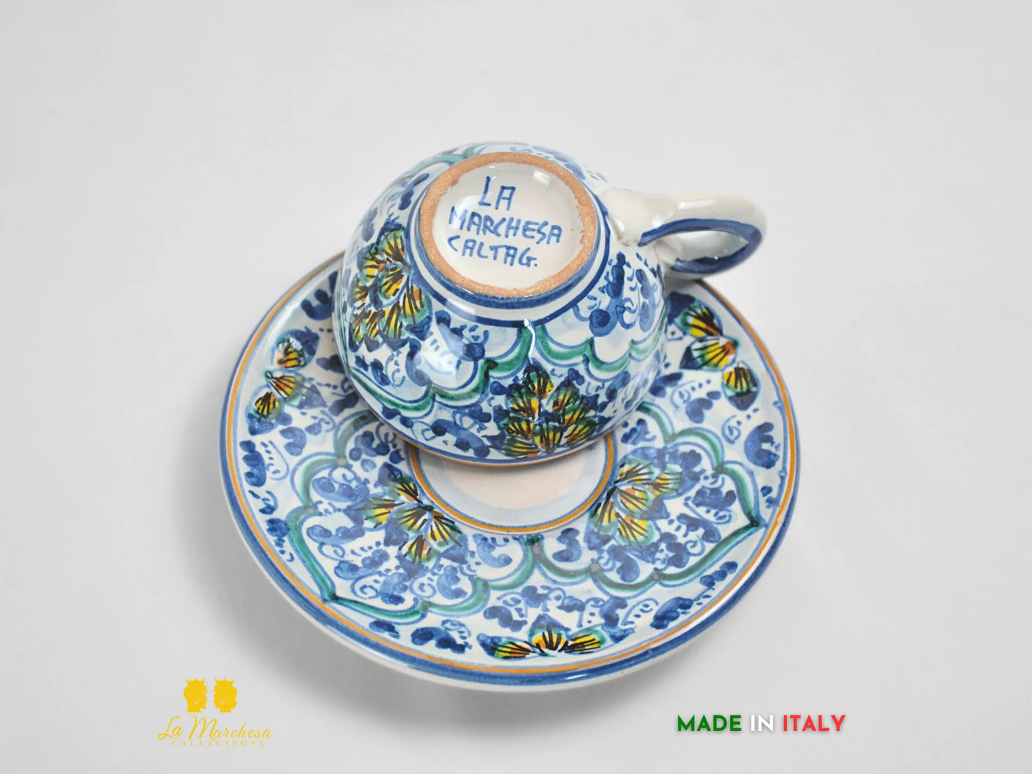 Servizio Tazzine caffè in Ceramica di Caltagirone Tête-à-tête - Vari Modelli