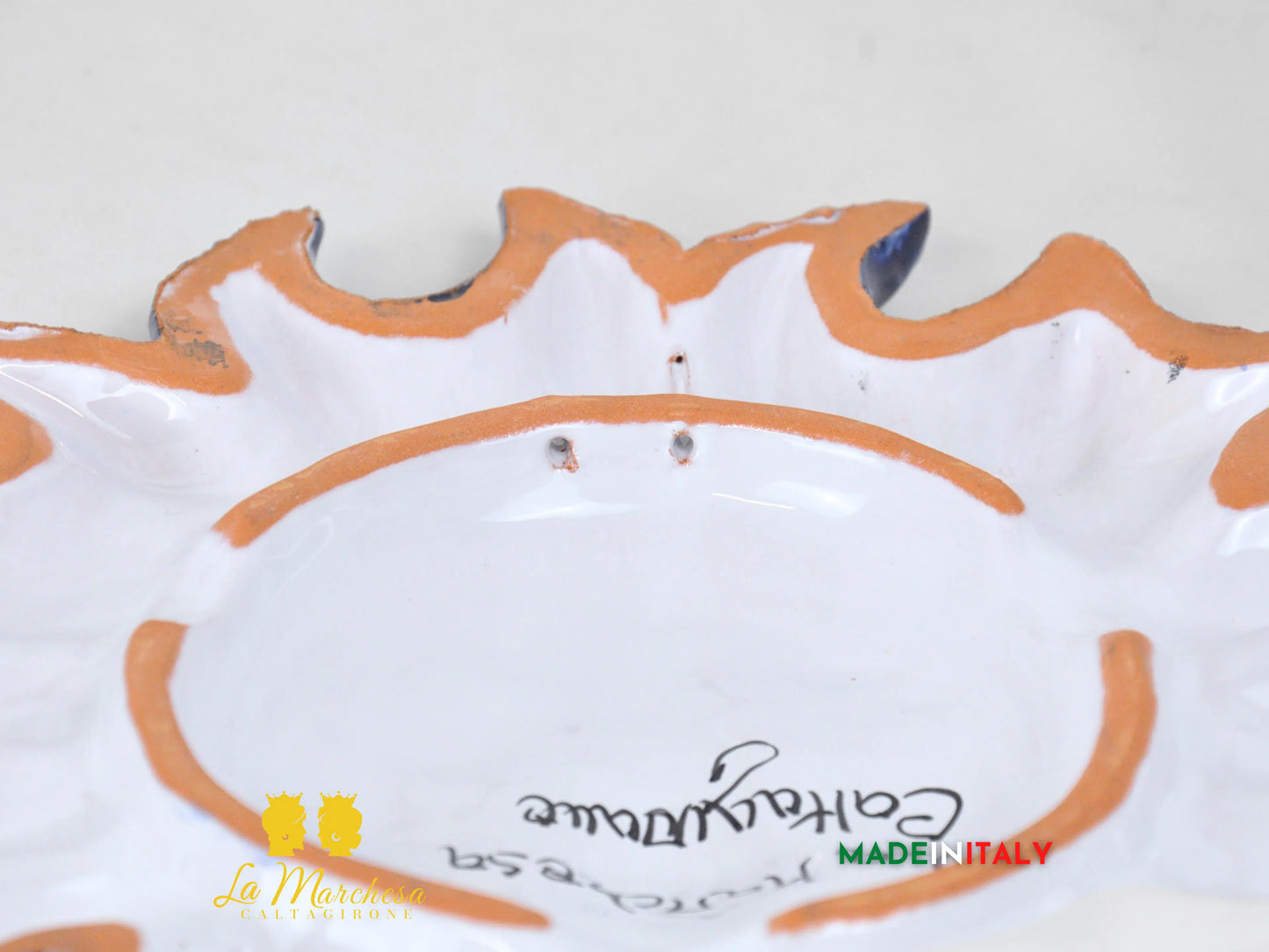 Sole Blu Cobalto in Ceramica di Caltagirone 30cm