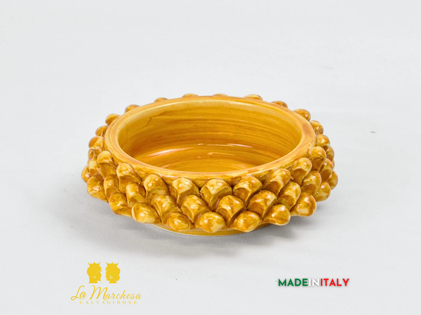 Ciotola in Ceramica di Caltagirone Pigna 13cm - vari colori