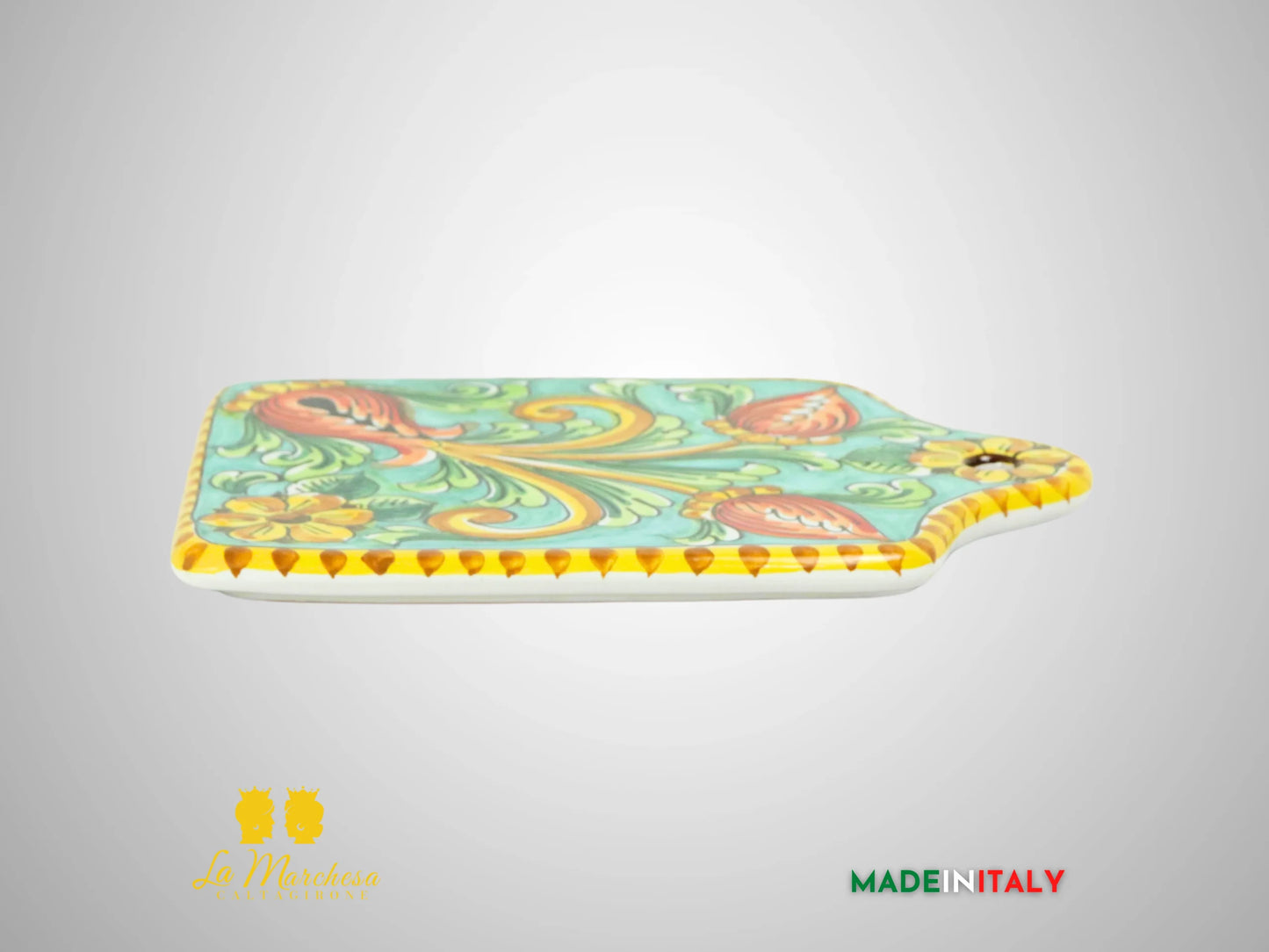 Tagliere Decorato in Ceramica di Caltagirone (4)