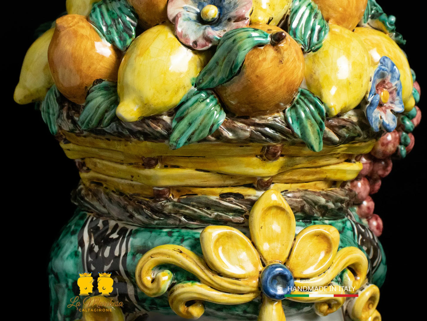 Testa di Moro Uomo Classica cesto frutta h52