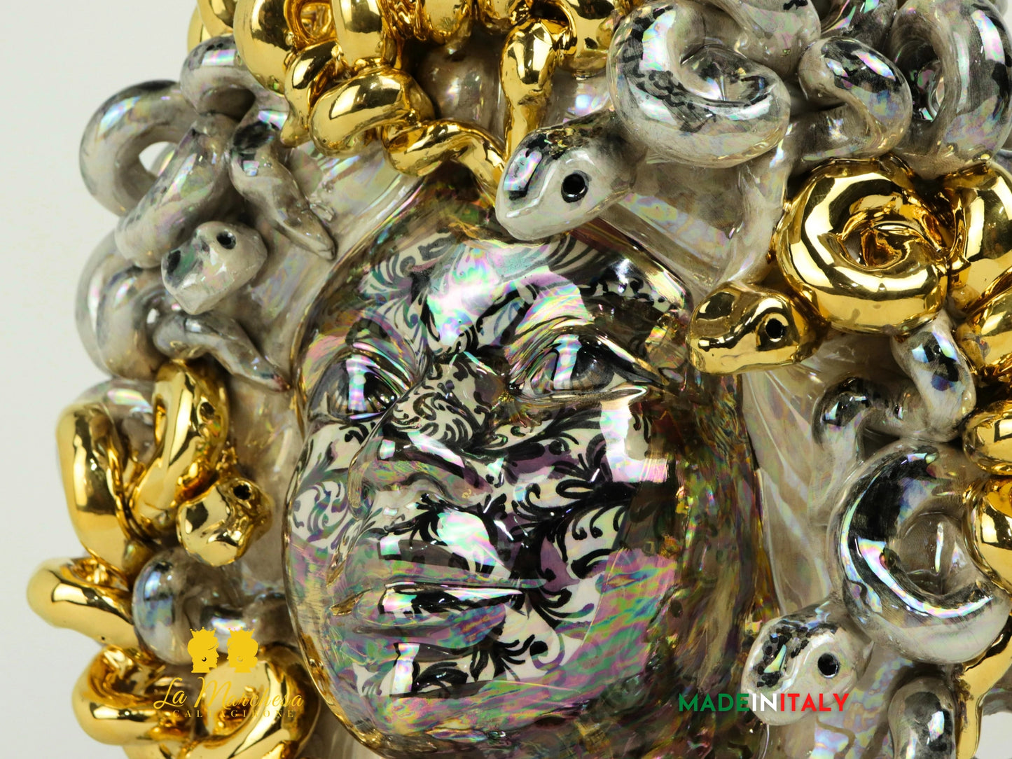Teste di Moro Corona in Ceramica di Caltagirone H21 - Vari Colori