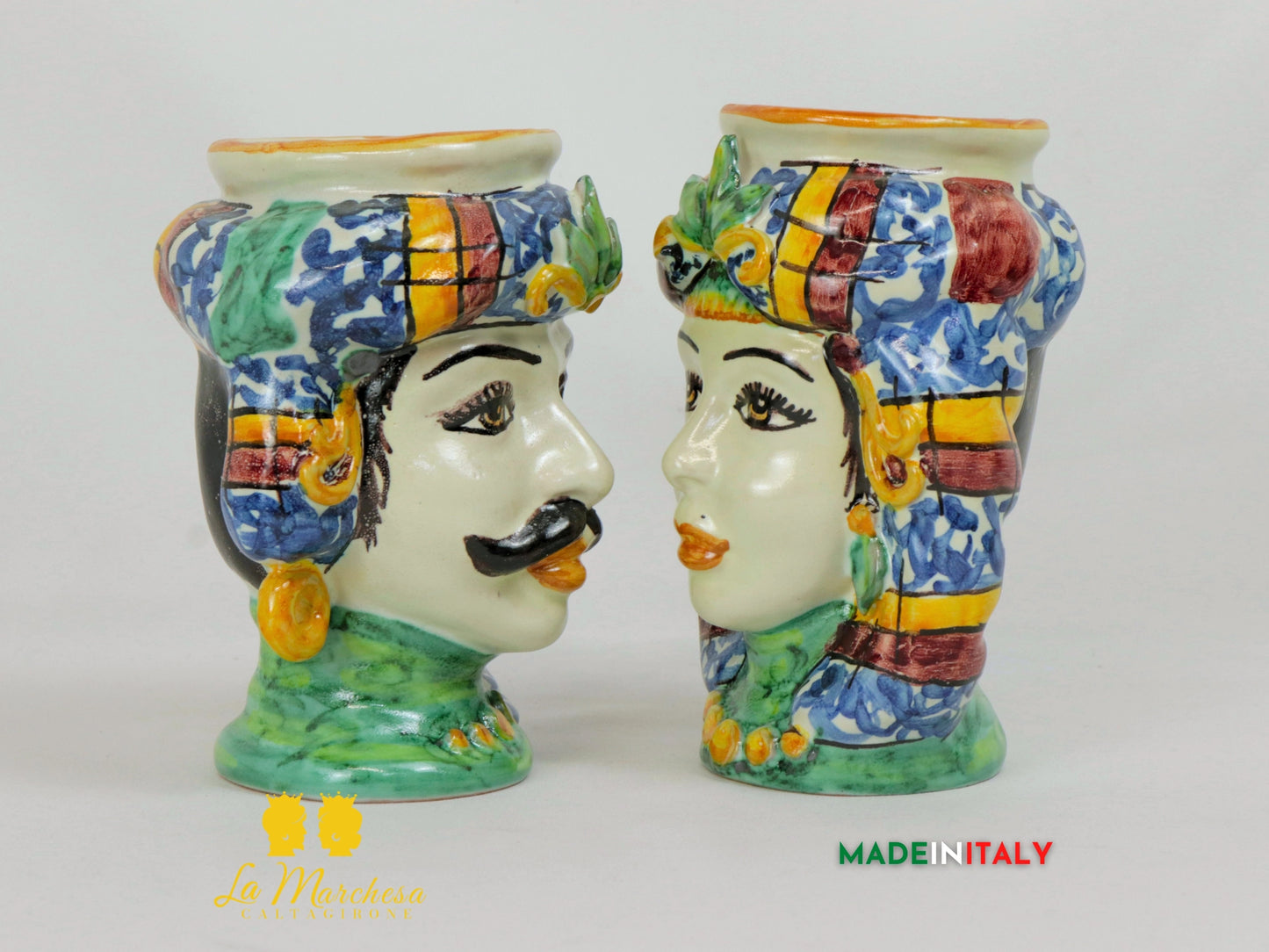 Teste di Moro Classica in Ceramica di Caltagirone - Vari Modelli