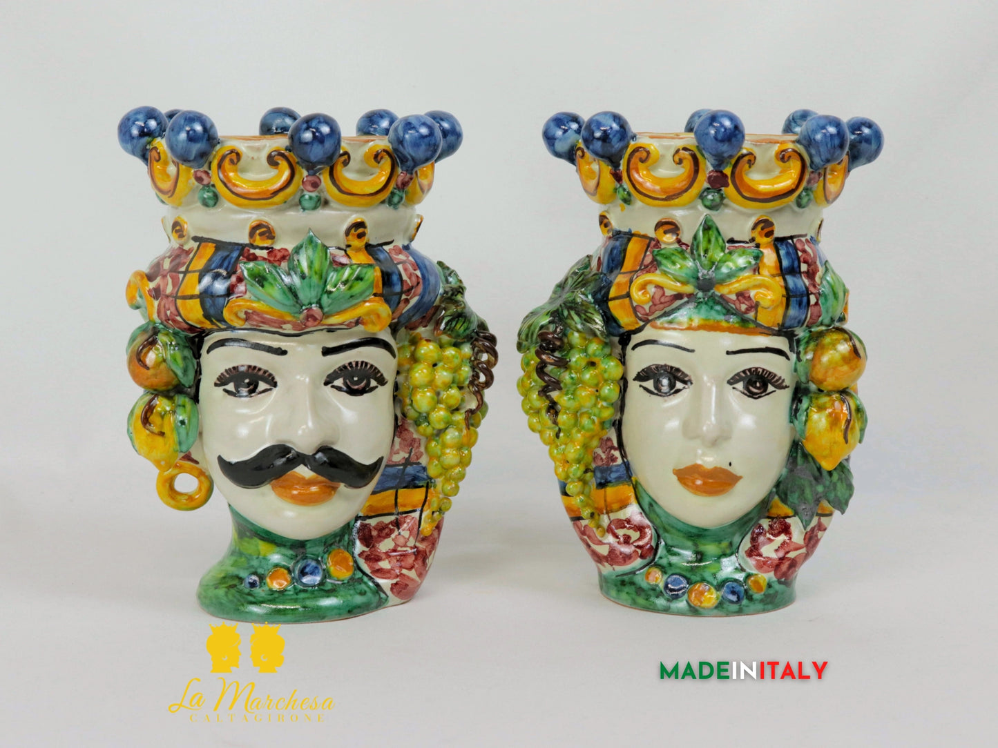 Teste di Moro Classica in Ceramica di Caltagirone - Vari Modelli