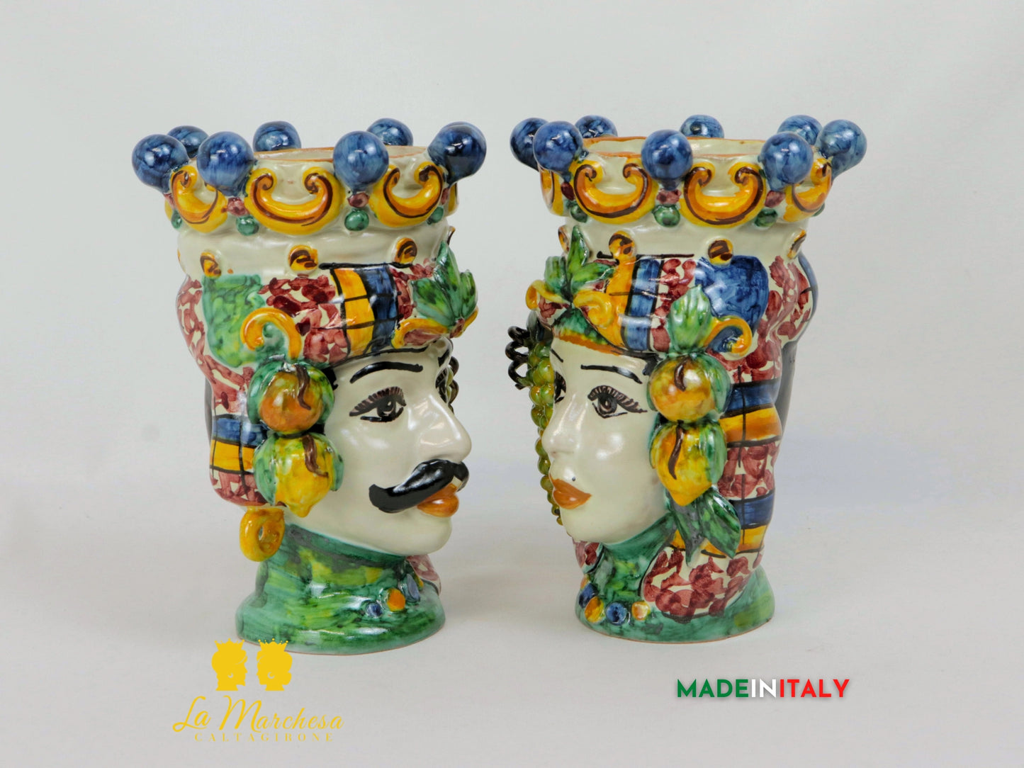 Teste di Moro Classica in Ceramica di Caltagirone - Vari Modelli