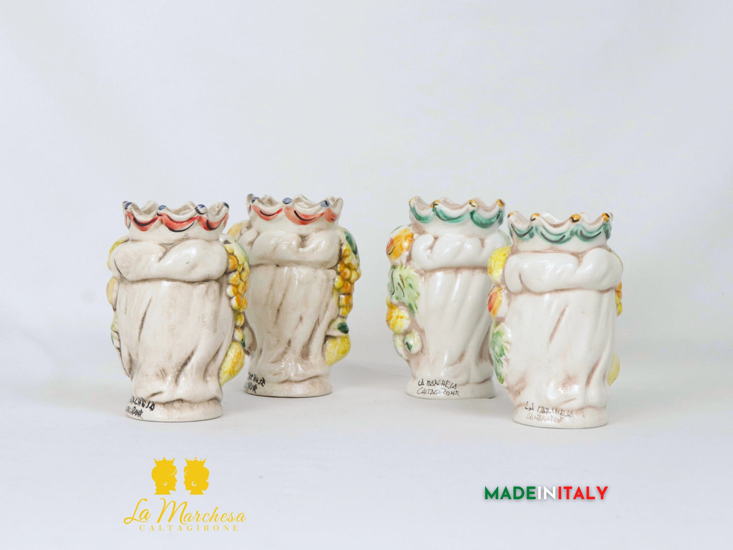 Teste di Moro Classiche Corona e Frutta fumè 14cm - Vari Modelli