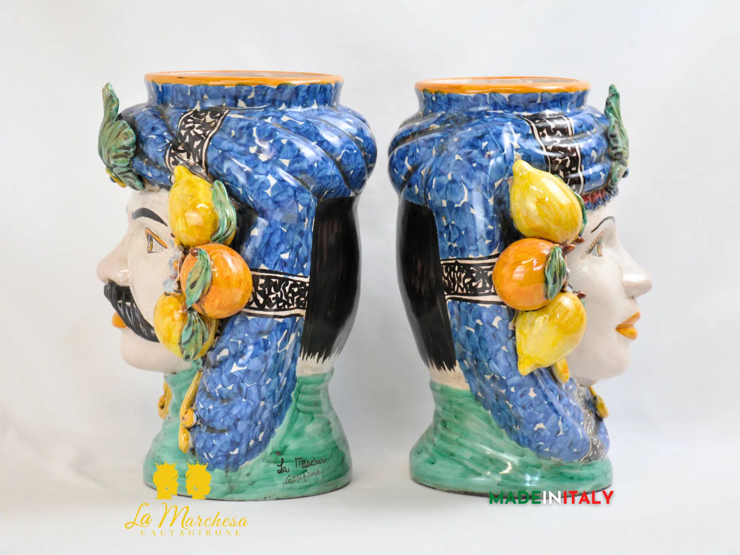 Teste di Moro Ortigia Frutta in Ceramica di Caltagirone 33cm