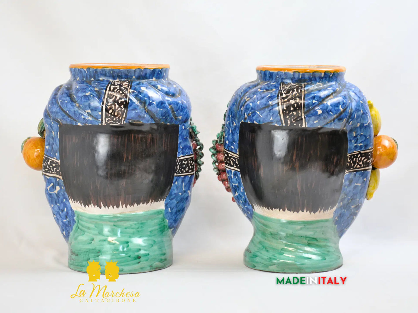 Teste di Moro Ortigia Frutta in Ceramica di Caltagirone 33cm