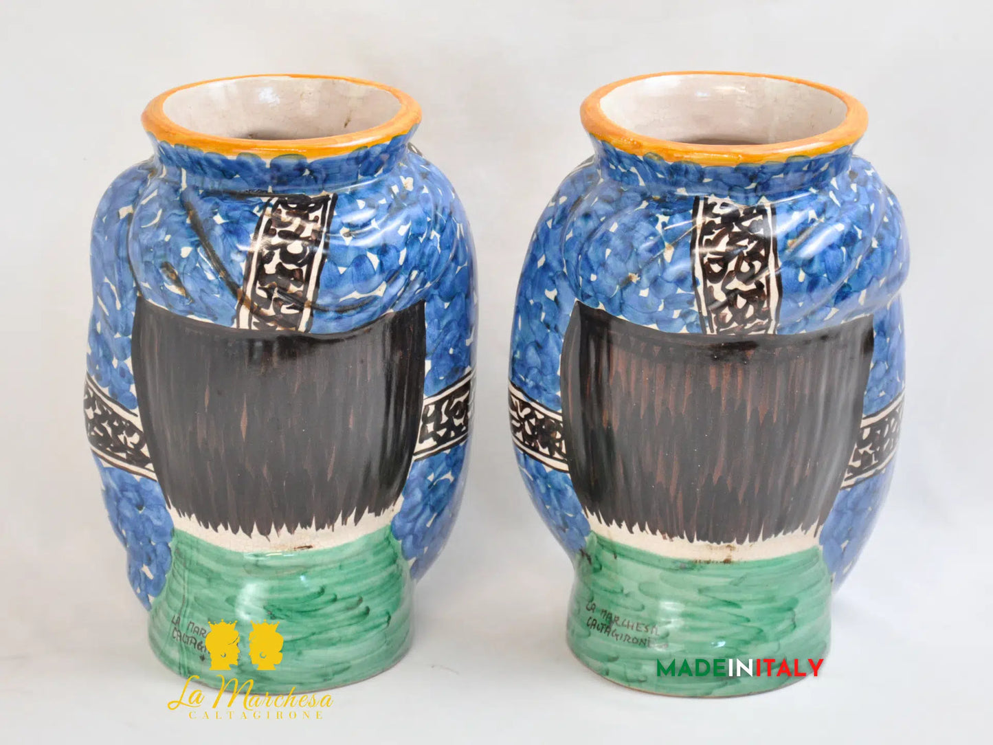 Teste di Moro Ortigia Semplici in Ceramica di Caltagirone 26cm