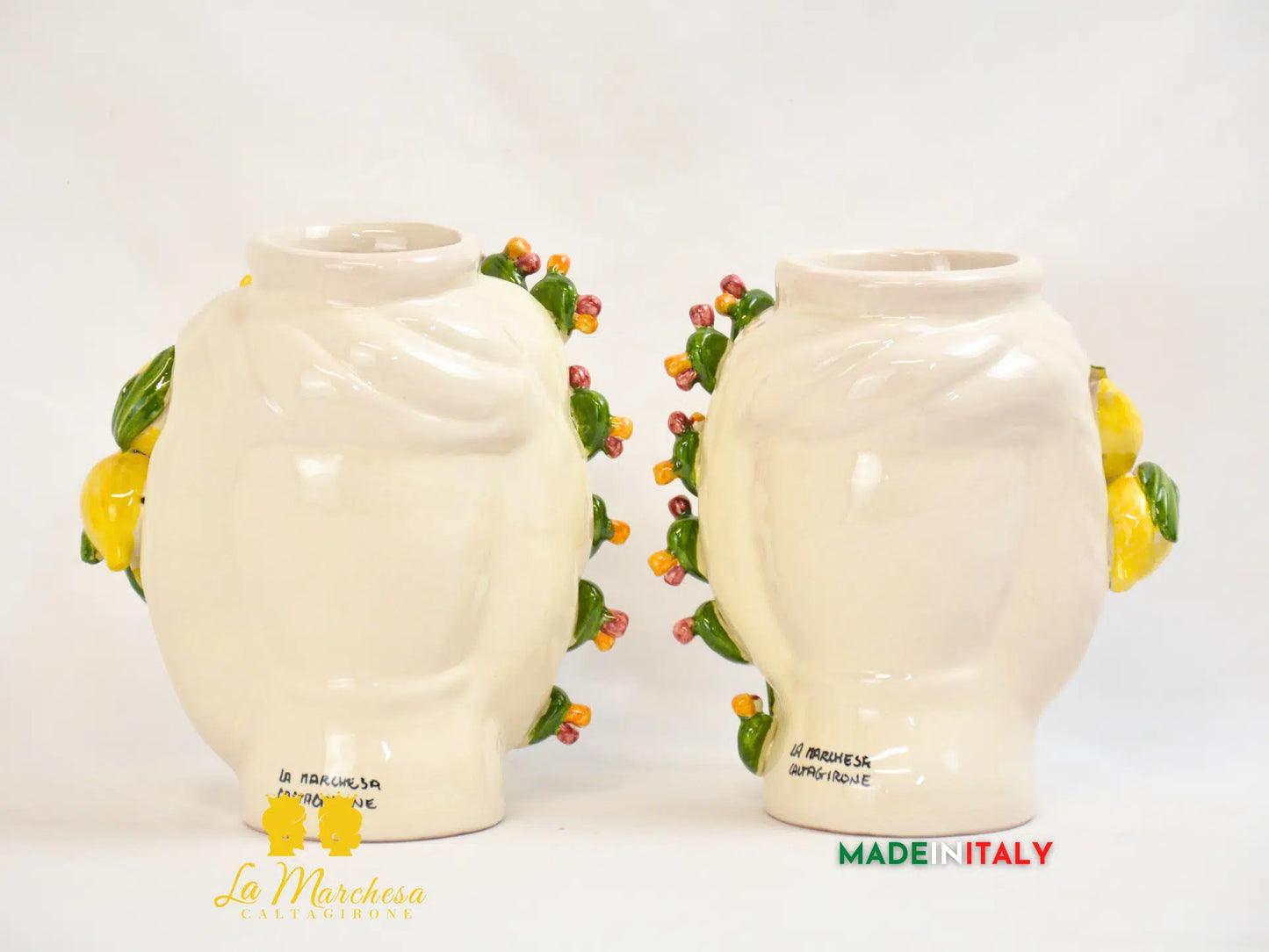 Teste di Moro Ortigia Smalto Sabbiato in Ceramica di Caltagirone - Vari Modelli