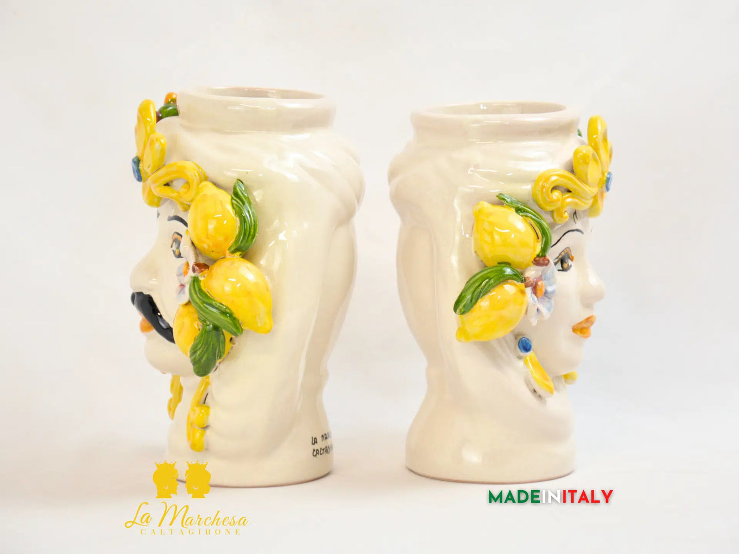 Teste di Moro Ortigia Smalto Sabbiato in Ceramica di Caltagirone - Vari Modelli