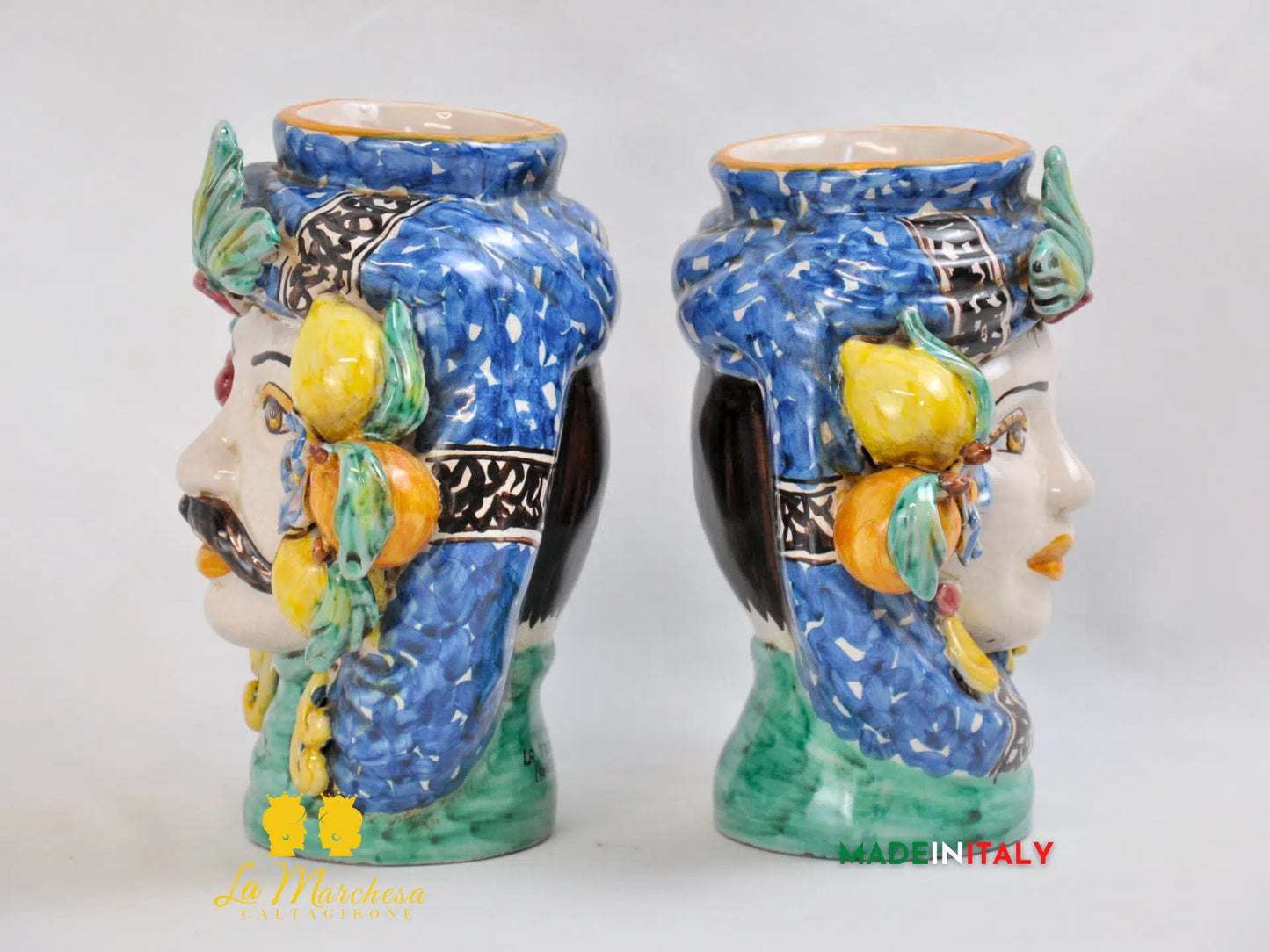 Teste di Moro Ortigia in Ceramica di Caltagirone 20cm - Vari Modelli