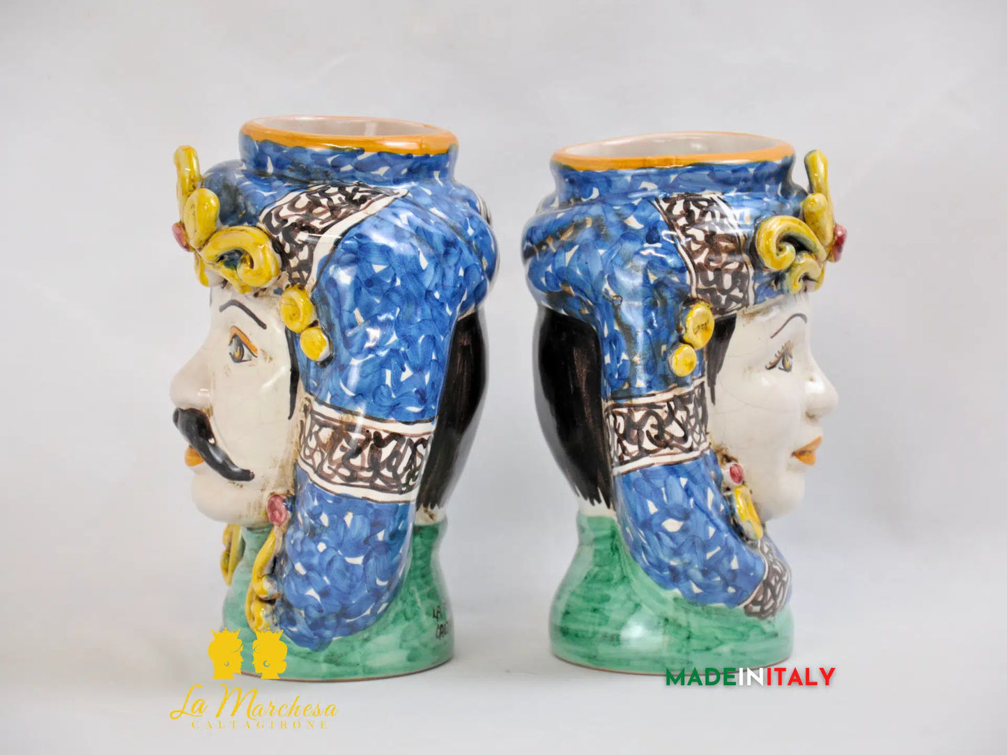 Teste di Moro Ortigia in Ceramica di Caltagirone 20cm - Vari Modelli