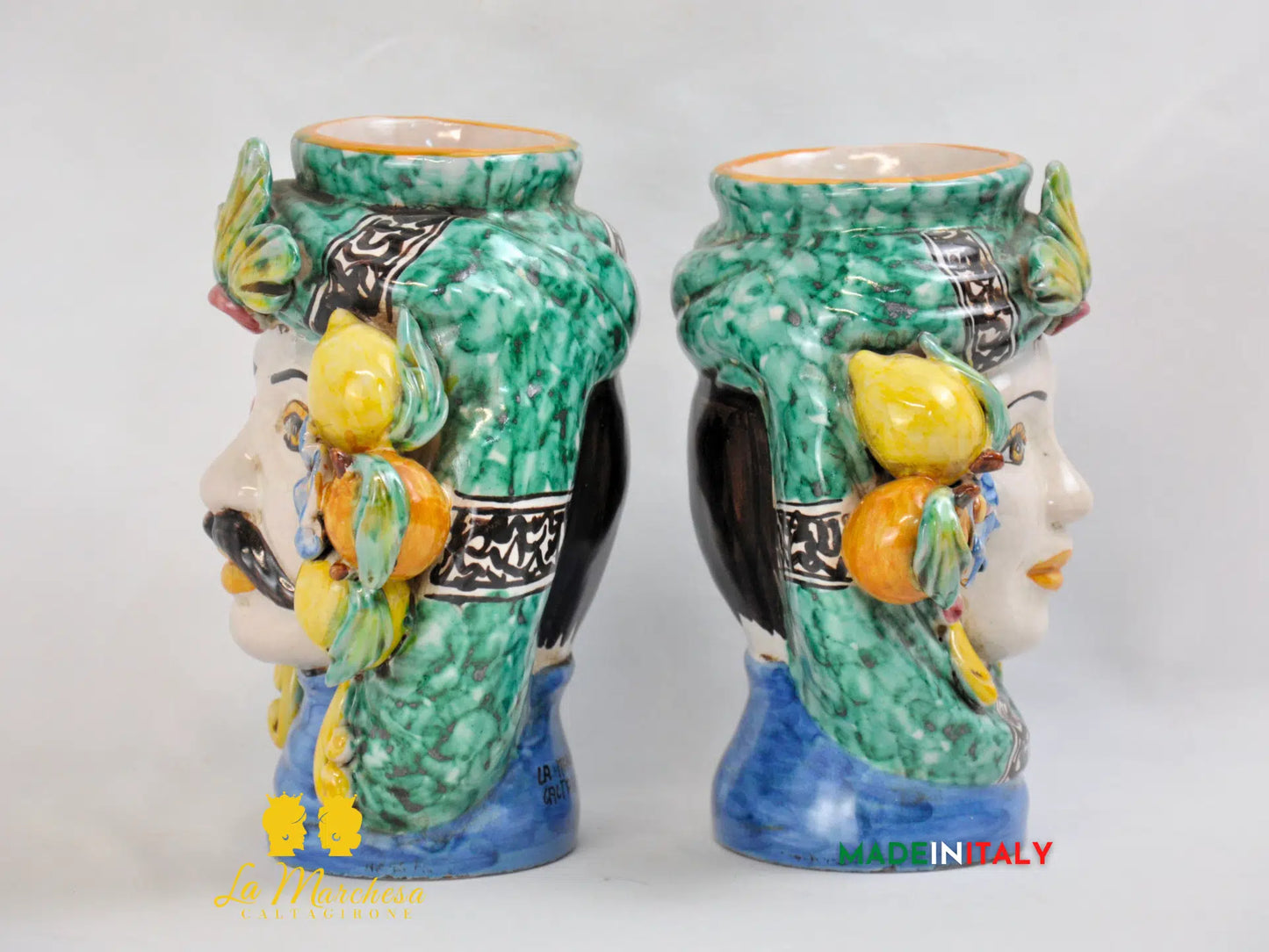 Teste di Moro Ortigia in Ceramica di Caltagirone 20cm - Vari Modelli