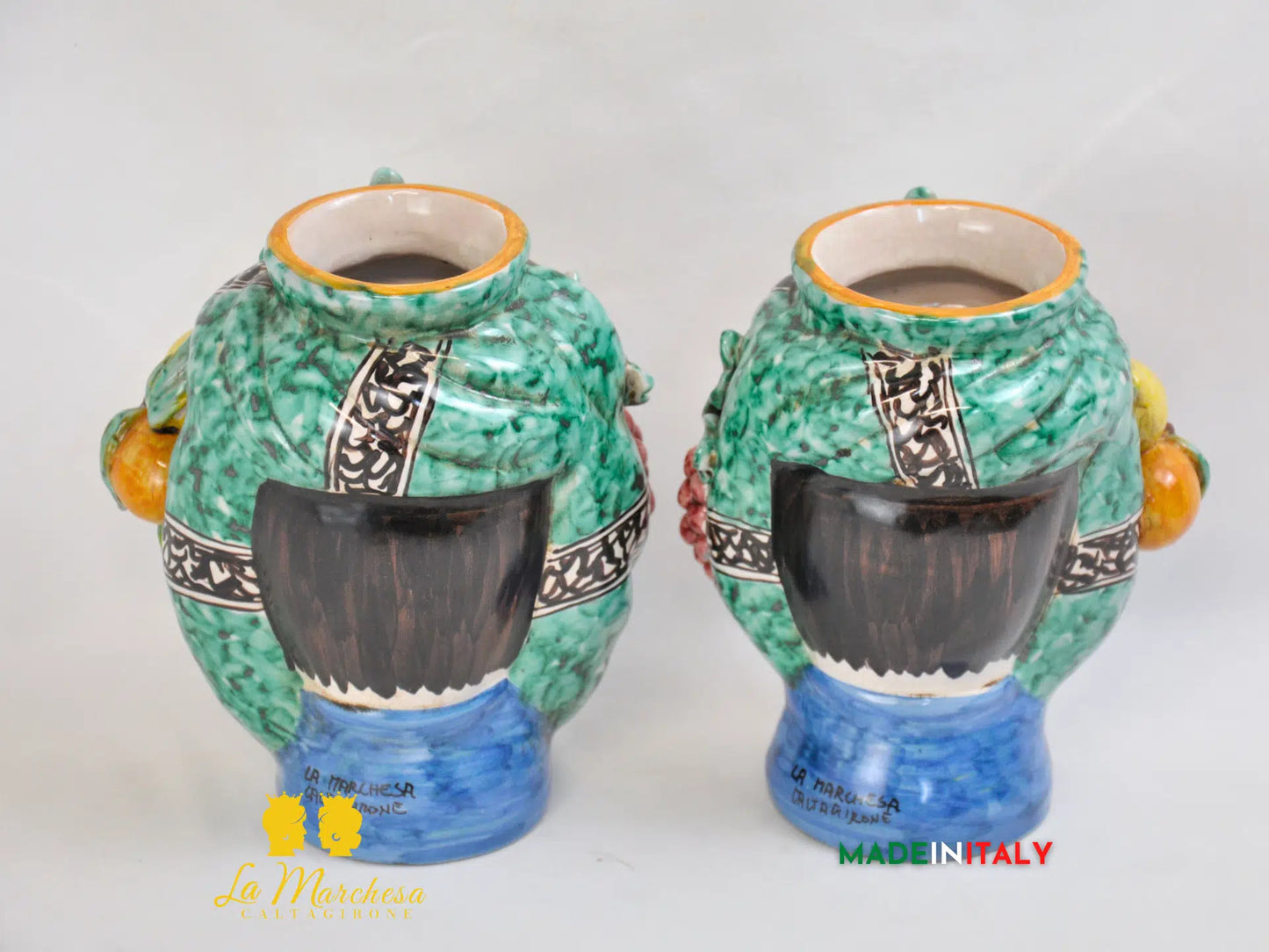 Teste di Moro Ortigia in Ceramica di Caltagirone 20cm - Vari Modelli