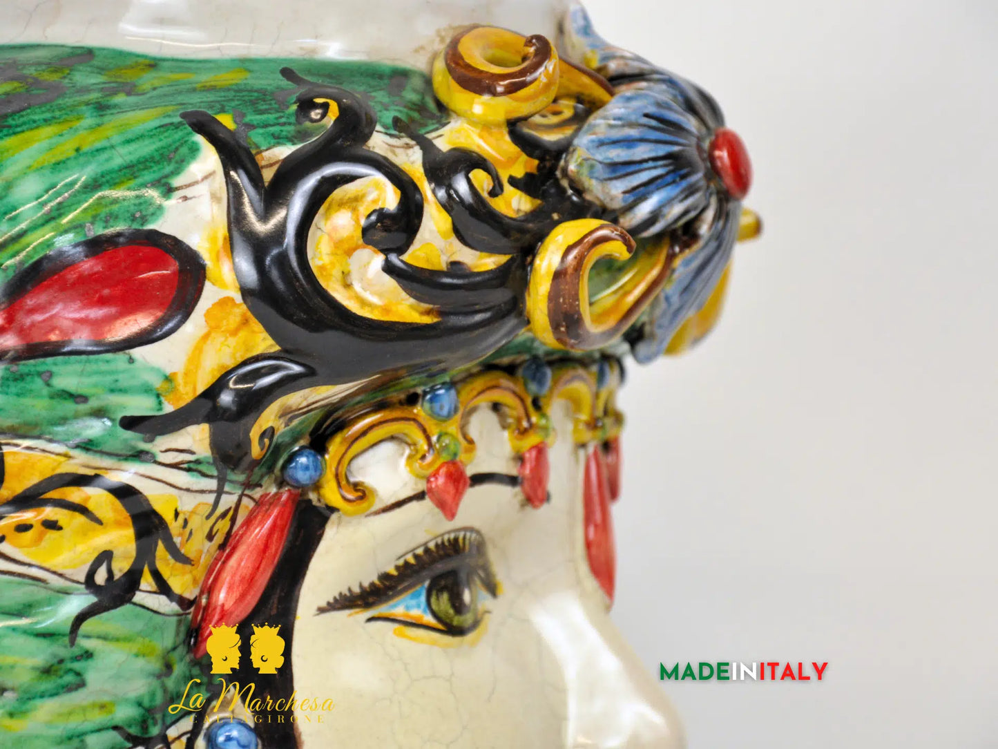 Teste di Moro Taormina Doppia Faccia in Ceramica di Caltagirone - Vari Modelli