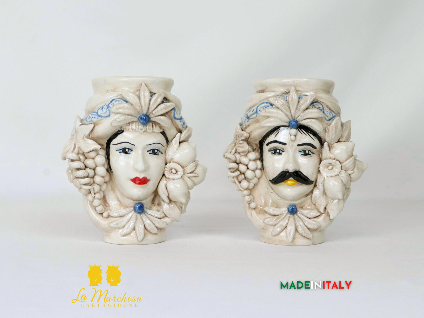 Teste di Moro Taormina in Ceramica di Caltagirone - Vari Modelli