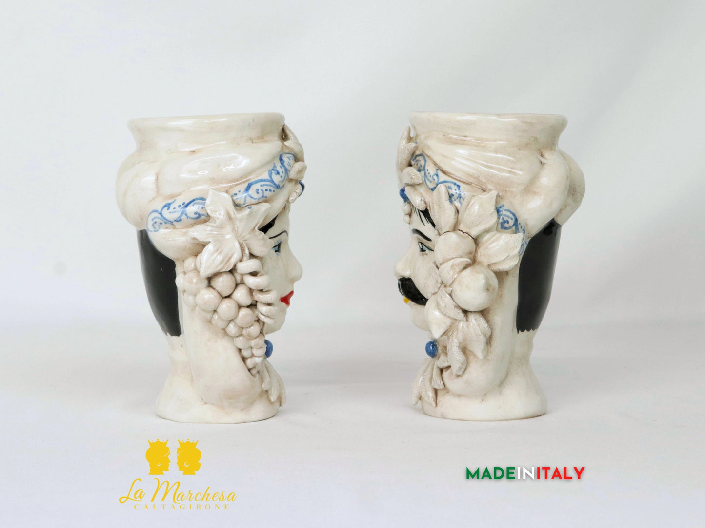 Teste di Moro Taormina in Ceramica di Caltagirone - Vari Modelli
