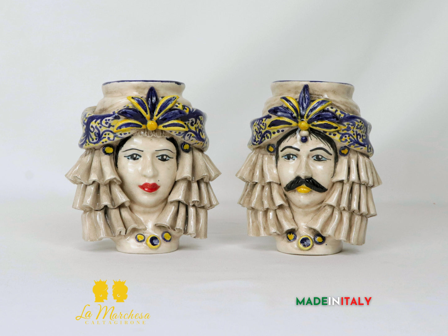 Teste di Moro Taormina in Ceramica di Caltagirone - Vari Modelli