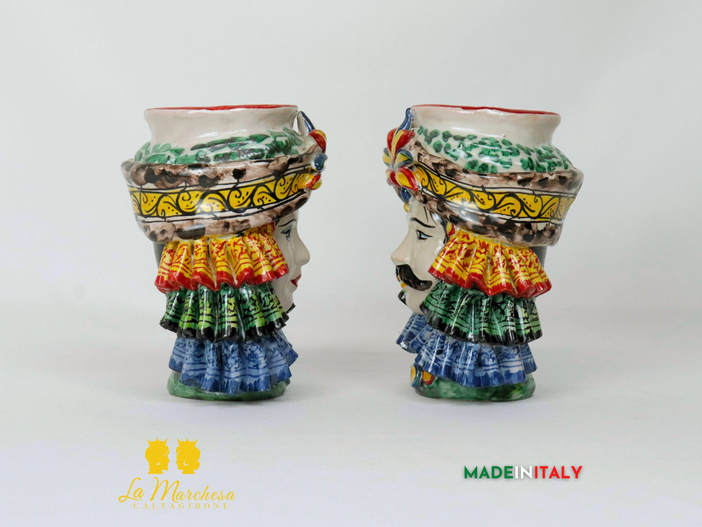 Teste di Moro Taormina in Ceramica di Caltagirone - Vari Modelli