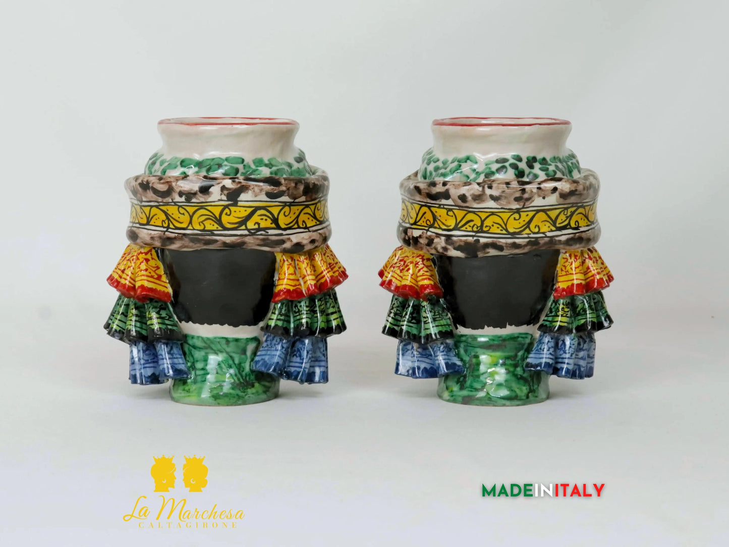 Teste di Moro Taormina in Ceramica di Caltagirone - Vari Modelli