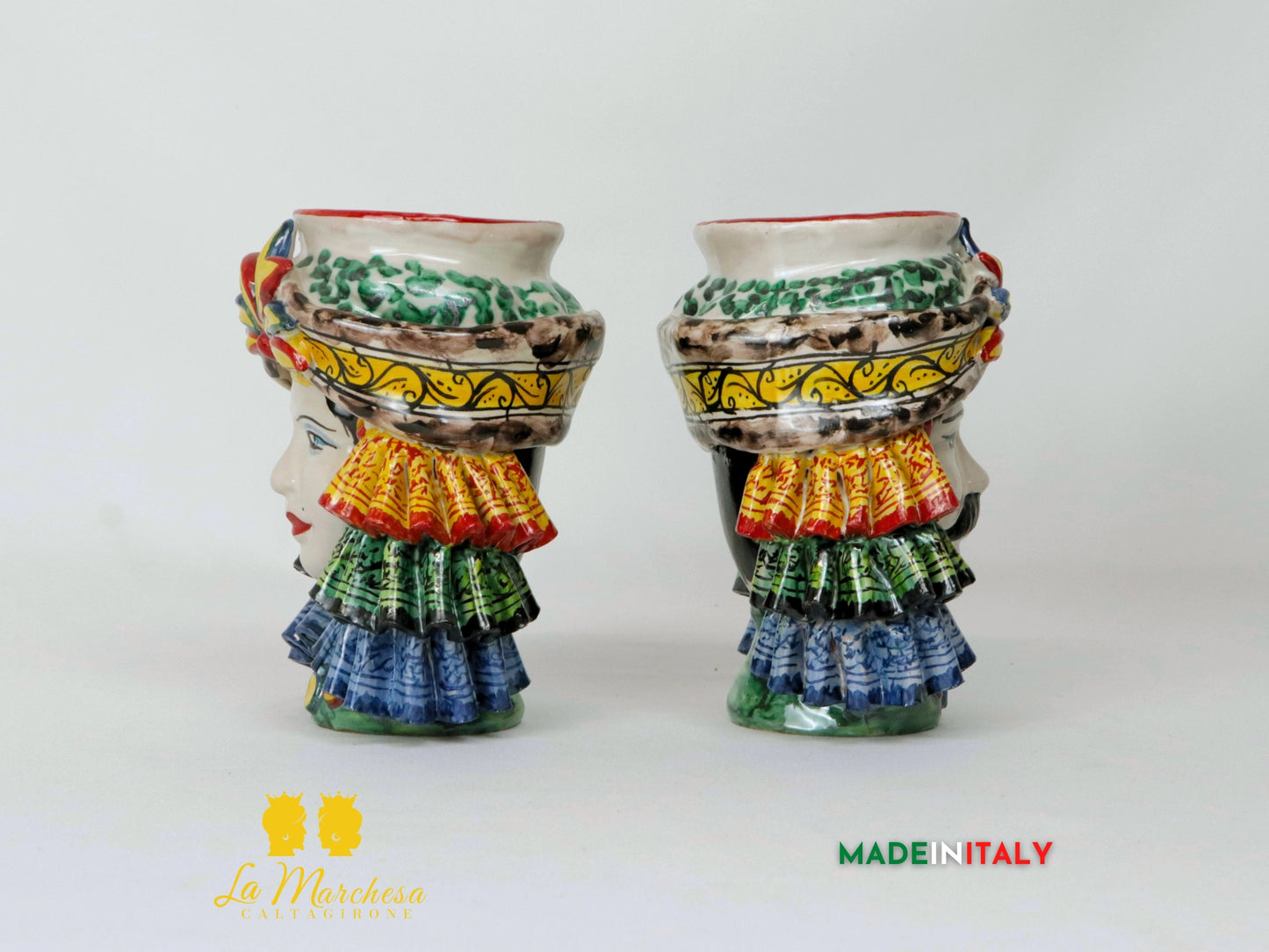 Teste di Moro Taormina in Ceramica di Caltagirone - Vari Modelli
