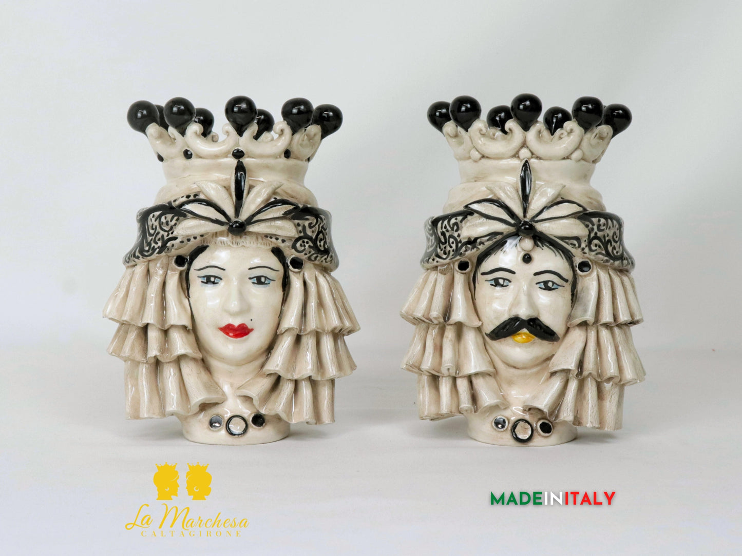 Teste di Moro Taormina in Ceramica di Caltagirone - Vari Modelli
