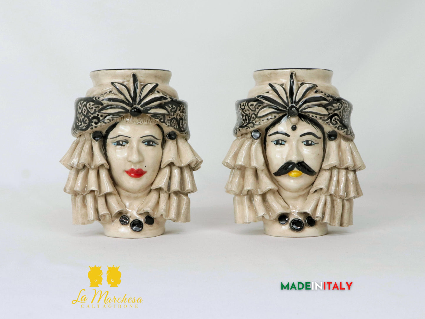 Teste di Moro Taormina in Ceramica di Caltagirone - Vari Modelli