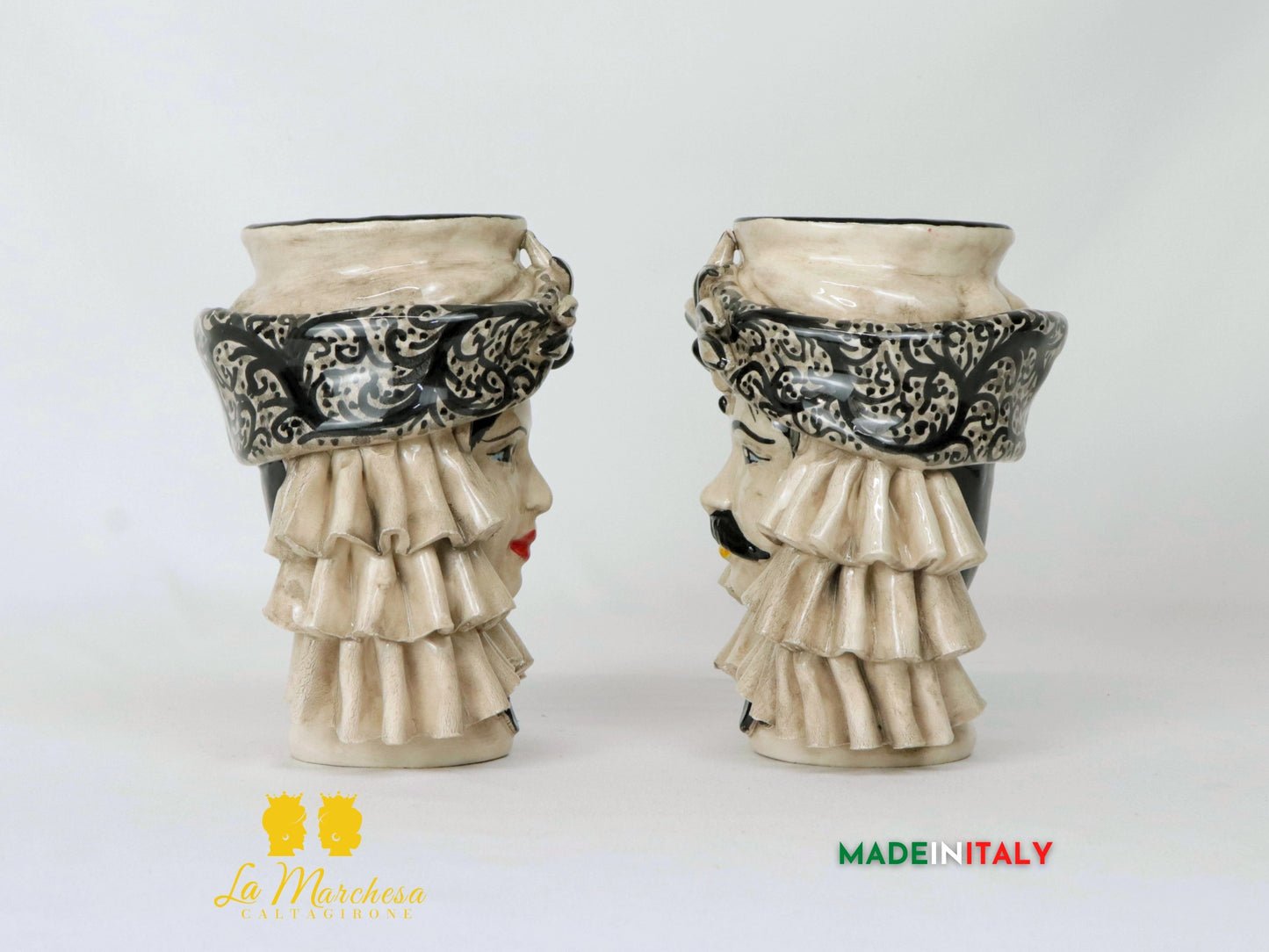Teste di Moro Taormina in Ceramica di Caltagirone - Vari Modelli