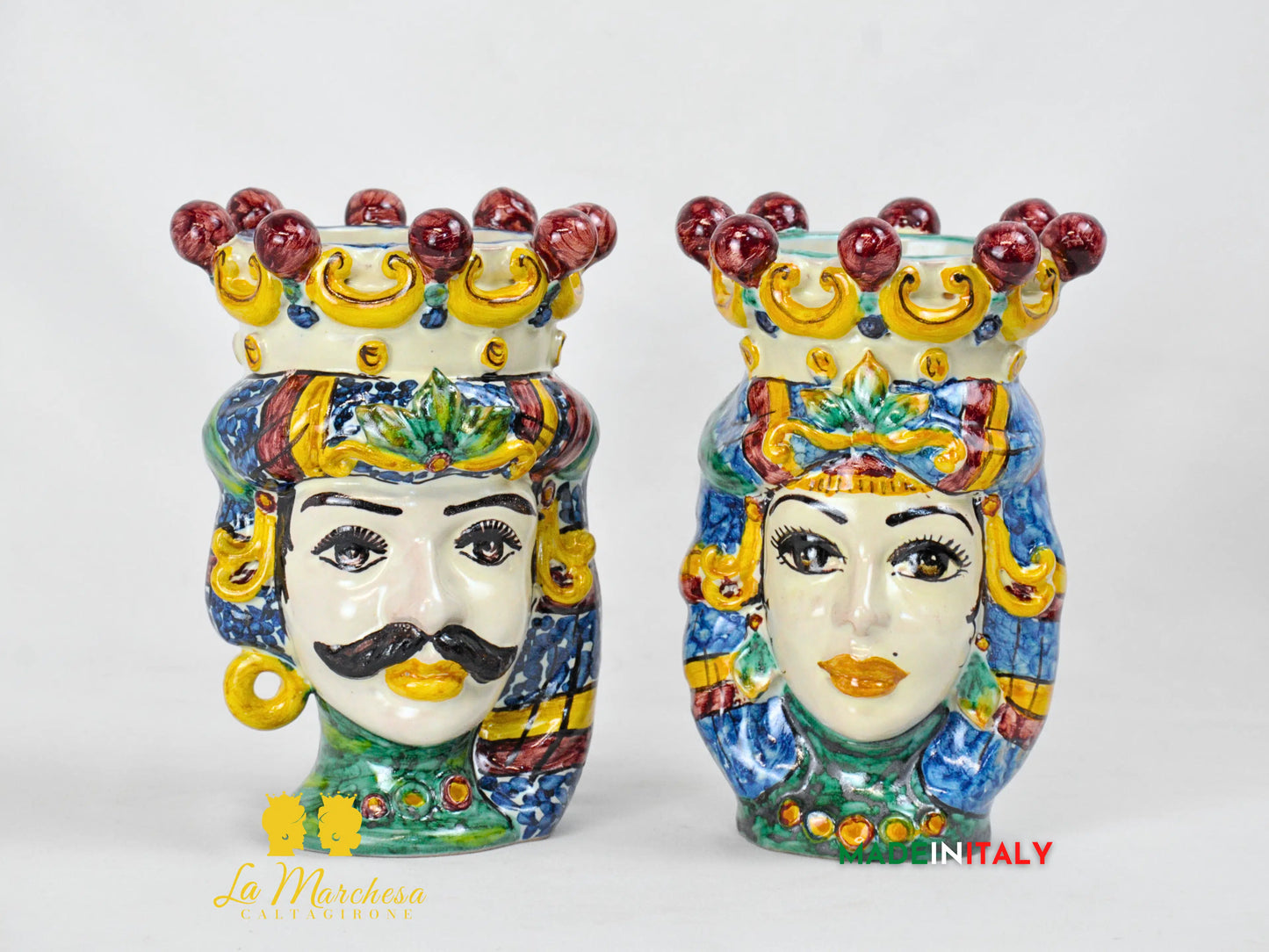Teste di Moro Classica in Ceramica di Caltagirone - Vari Modelli