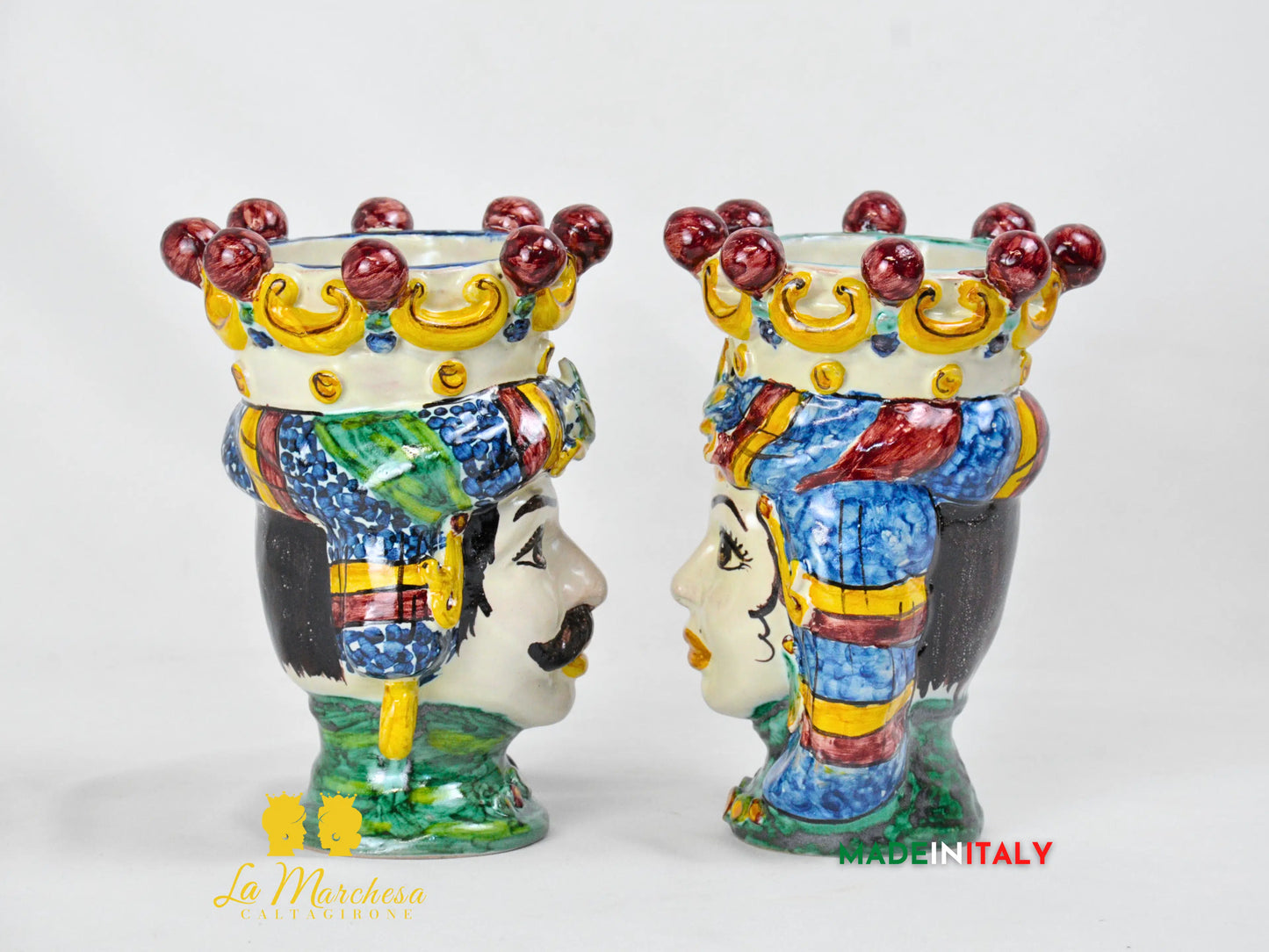 Teste di Moro Classica in Ceramica di Caltagirone - Vari Modelli