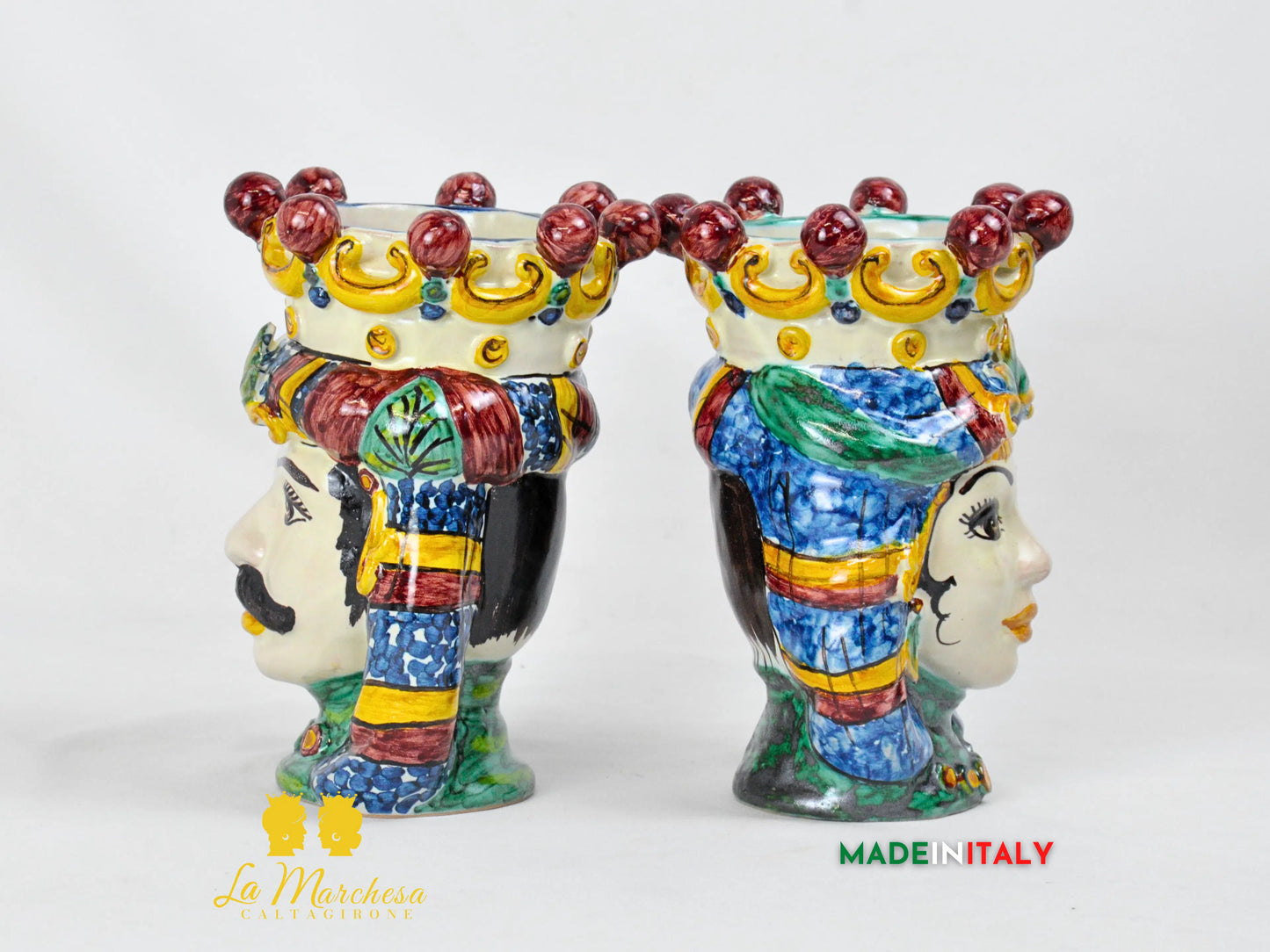Teste di Moro Classica in Ceramica di Caltagirone - Vari Modelli
