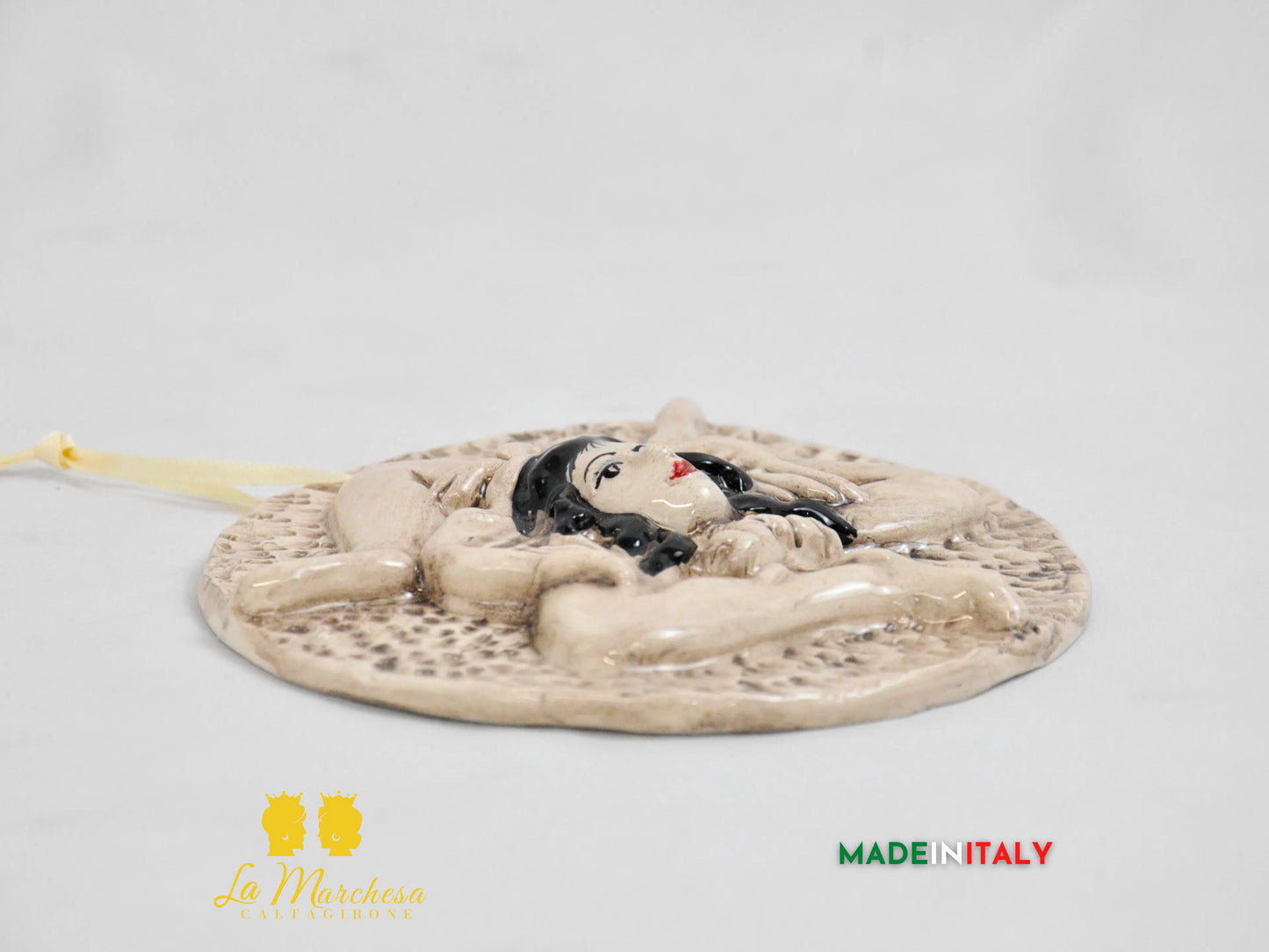 Trinacria Tondo in Ceramica di Caltagirone - Vari Colori