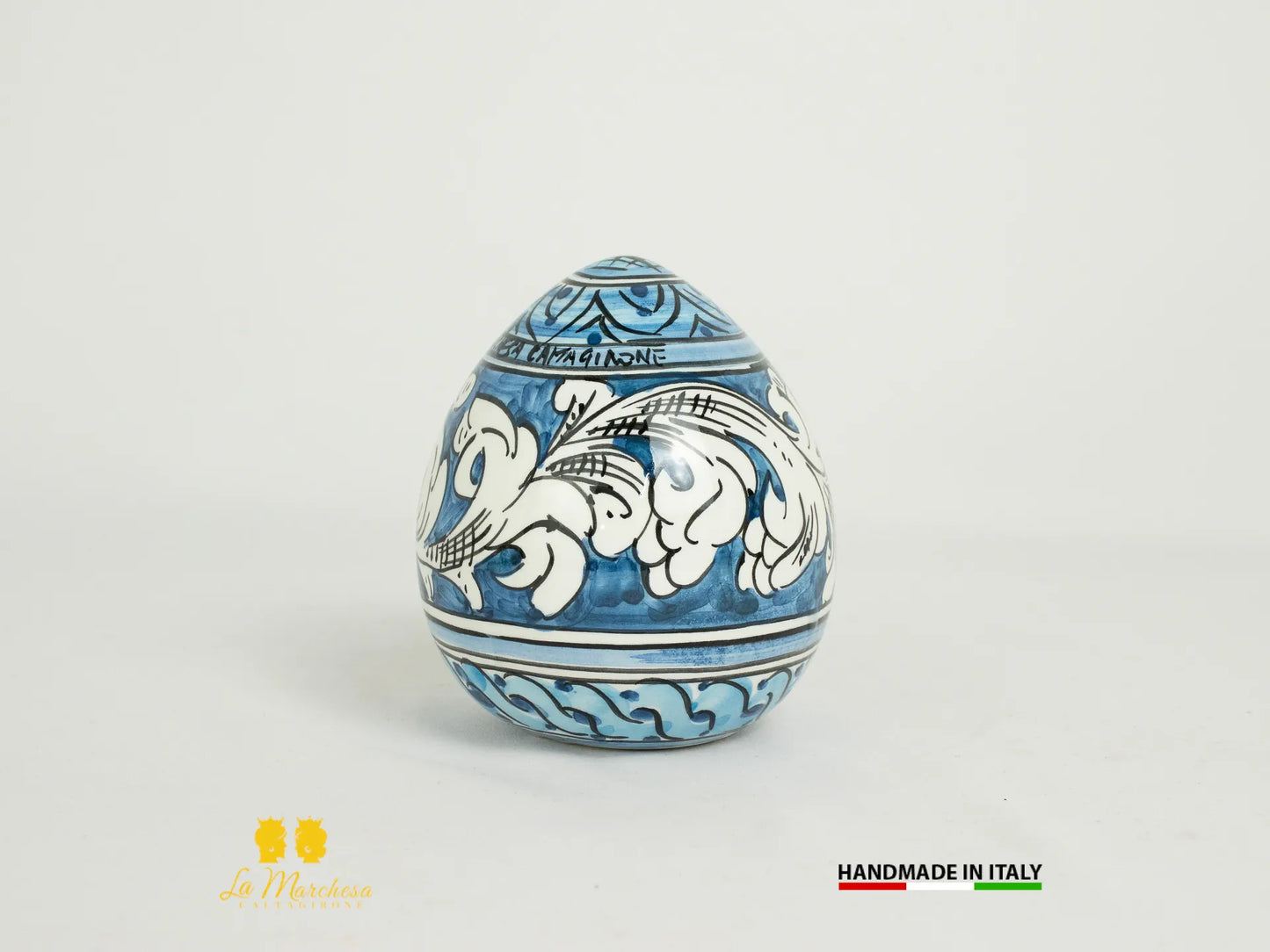 Uova decorate in ceramica di caltagirone decorate a mano 2024-13