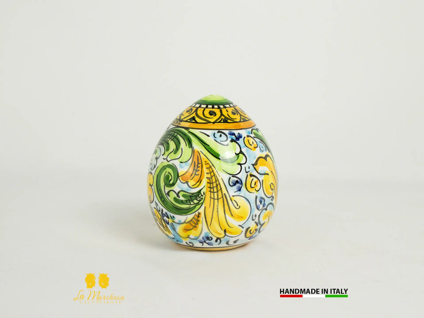 Uova decorate in ceramica di caltagirone decorate a mano 2024-13