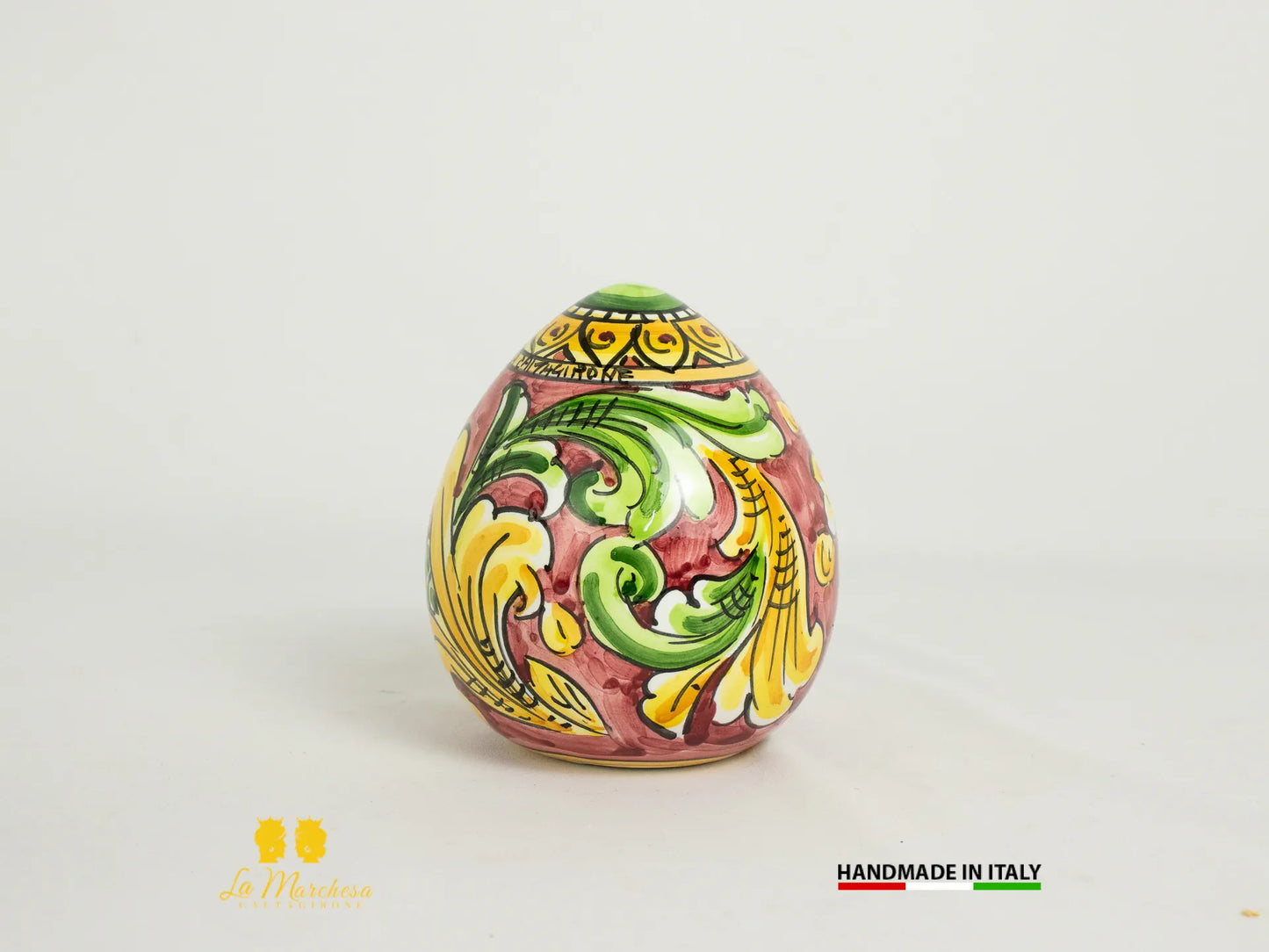Uova decorate in ceramica di caltagirone decorate a mano 2024-13