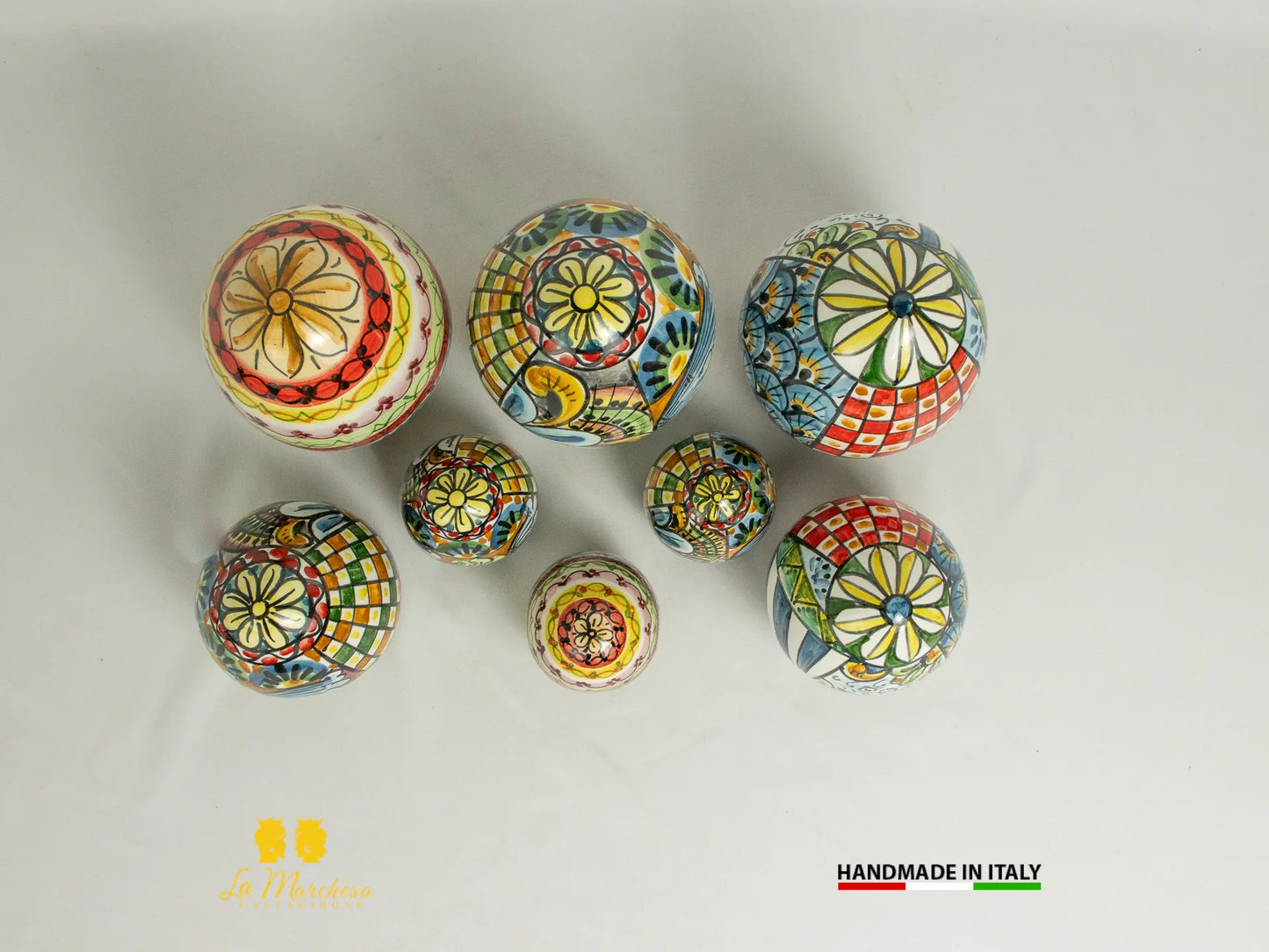 Uovo decorato in Ceramica di Caltagirone Carretto Siciliano