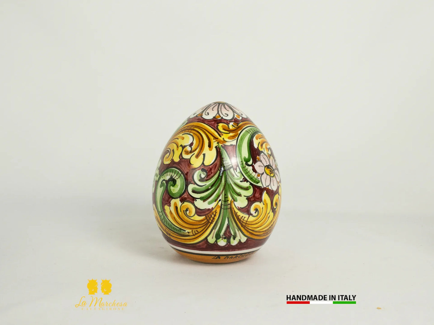 Uova decorate in ceramica di caltagirone decorate a mano 2024-4