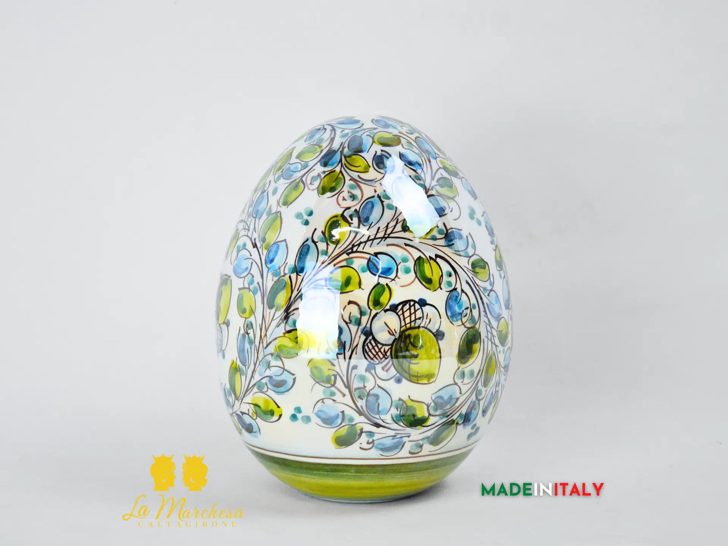 Uova Decorate Madreperla in Ceramica di Caltagirone - Vari Modelli