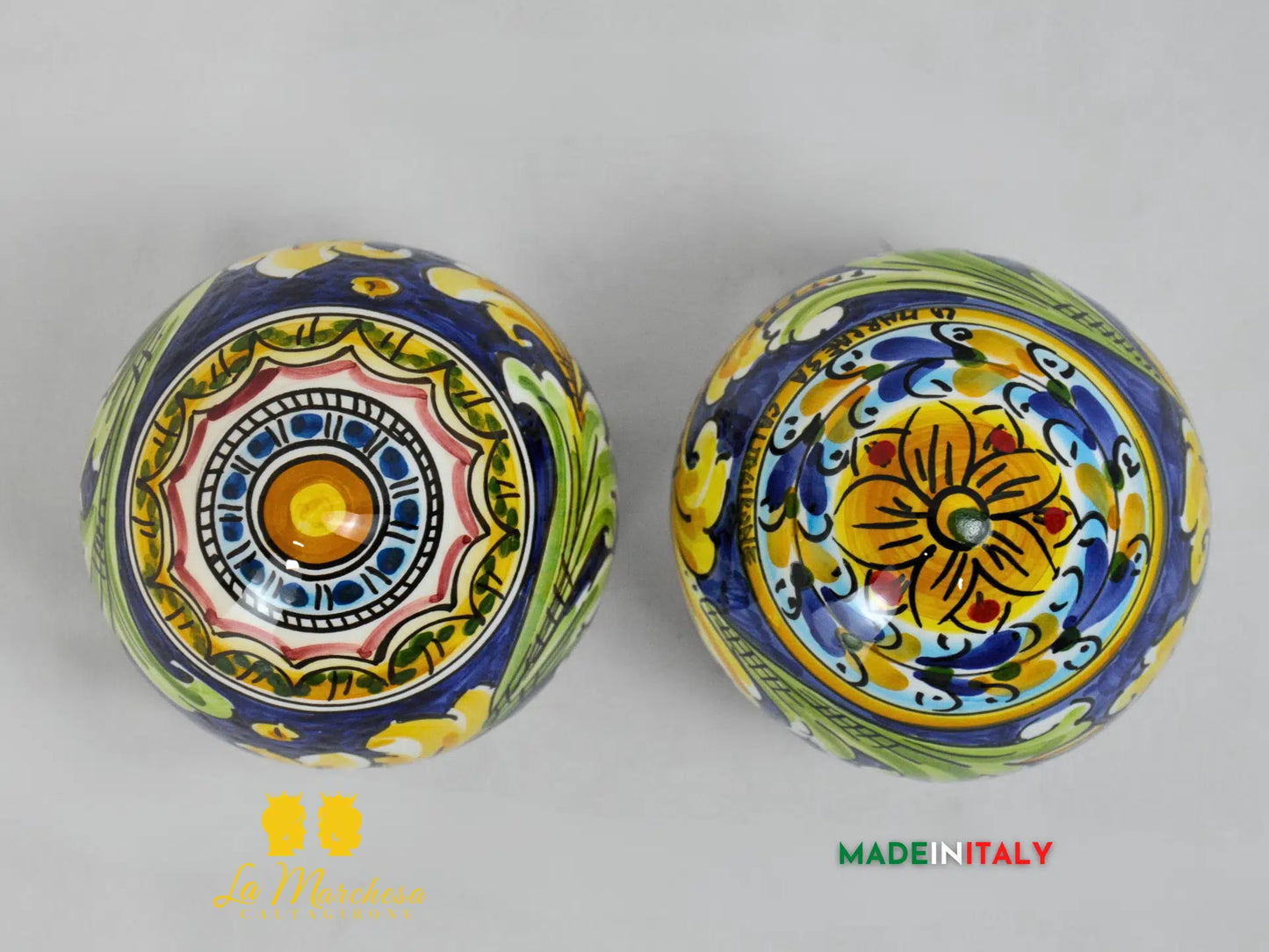 Uovo decorato in Ceramica di Caltagirone 12cm - Vari decori