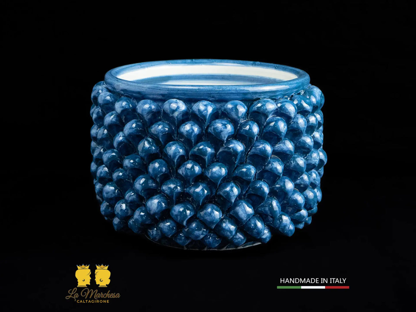 Portavaso Pigna Sicliana Ceramica di Caltagirone Artigianale - vari colori