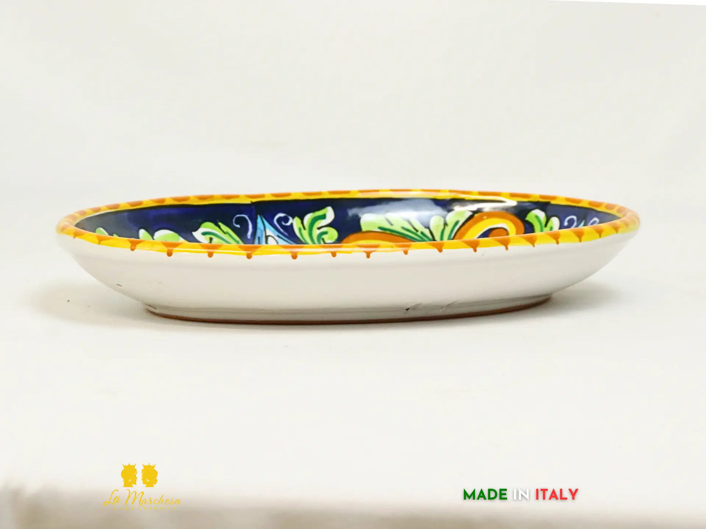 Vassoio in Ceramica di Caltagirone decori ornati - due misure