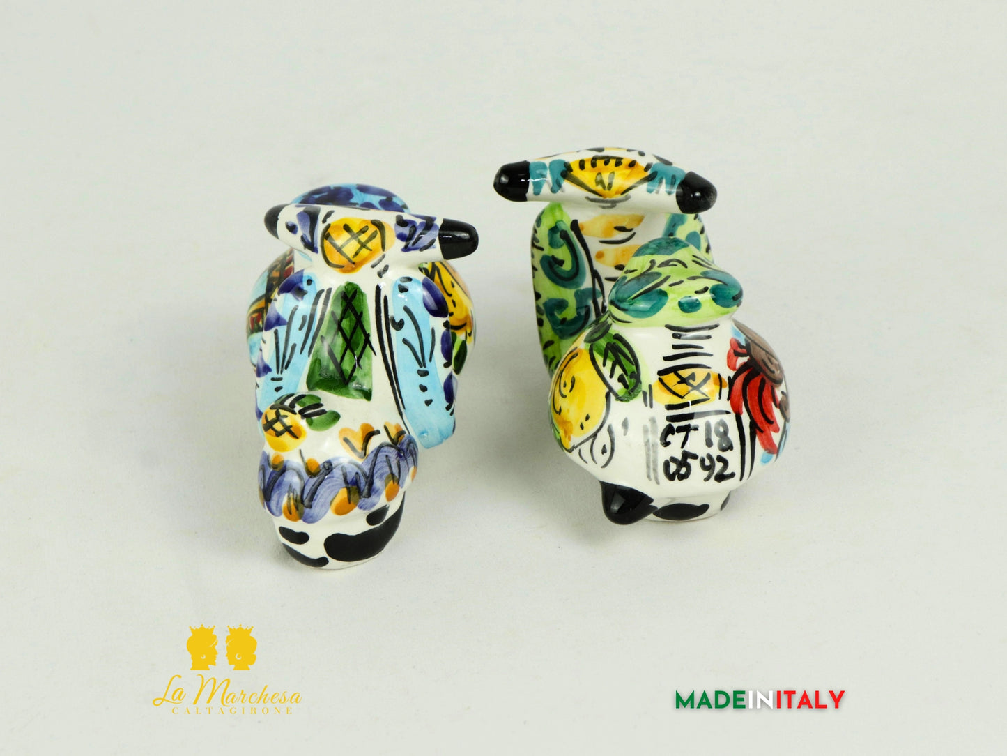 Veicoli Decorati in Ceramica di Caltagirone - Vari Modelli