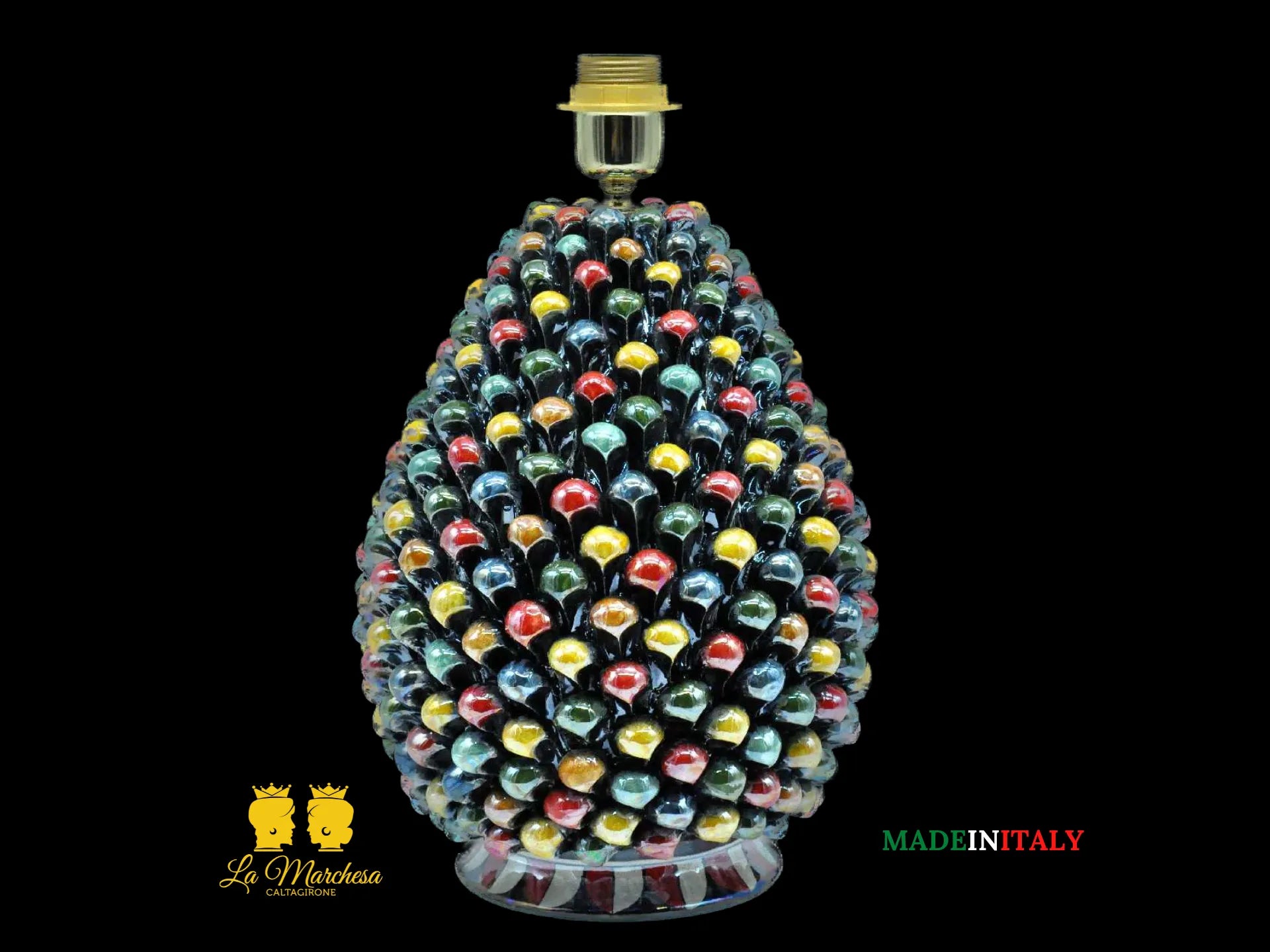 Lampada Pigna Siciliana Ceramica di Caltagirone